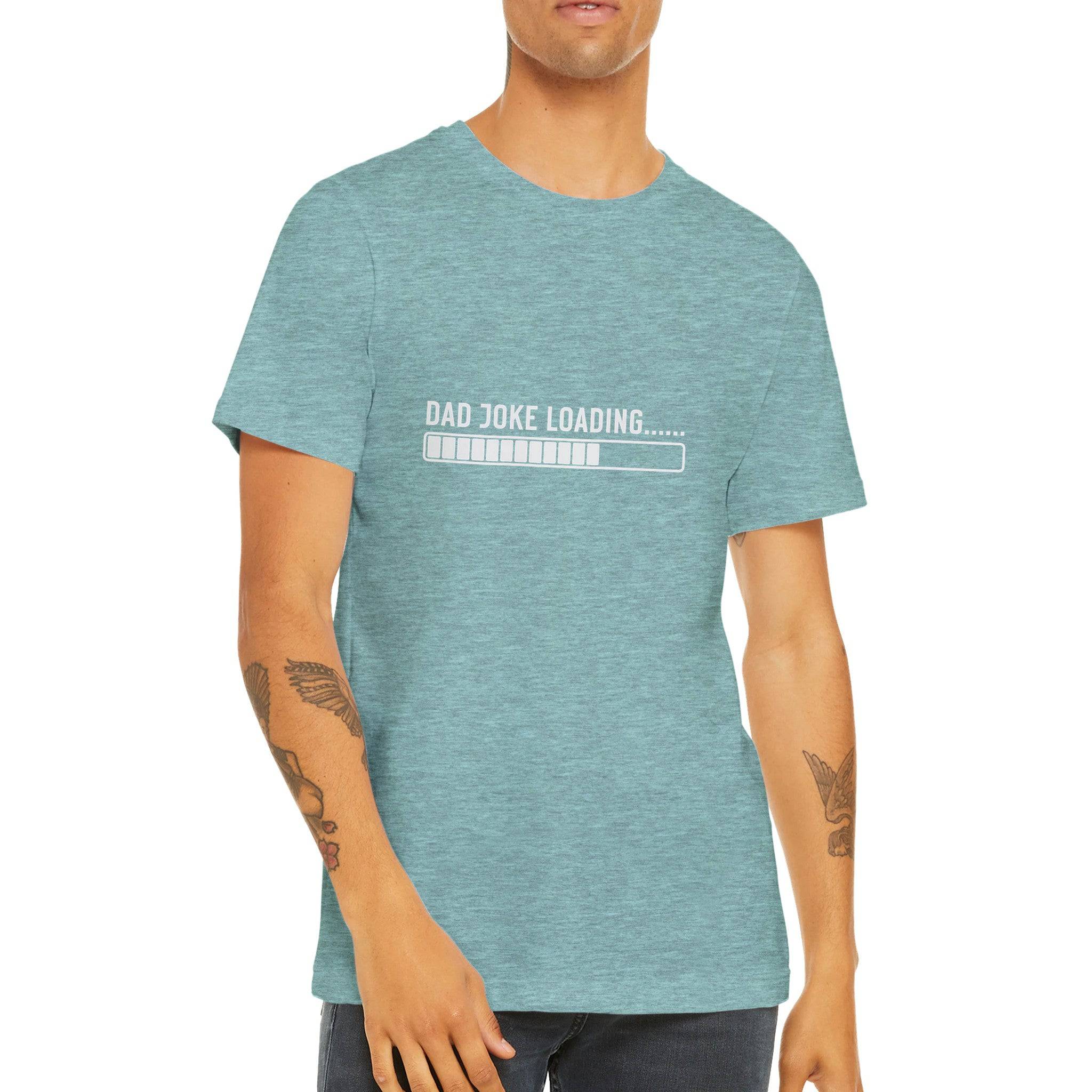 Budget Unisex Crewneck T-shirt/Dad-Joke-Loading - Enet Images