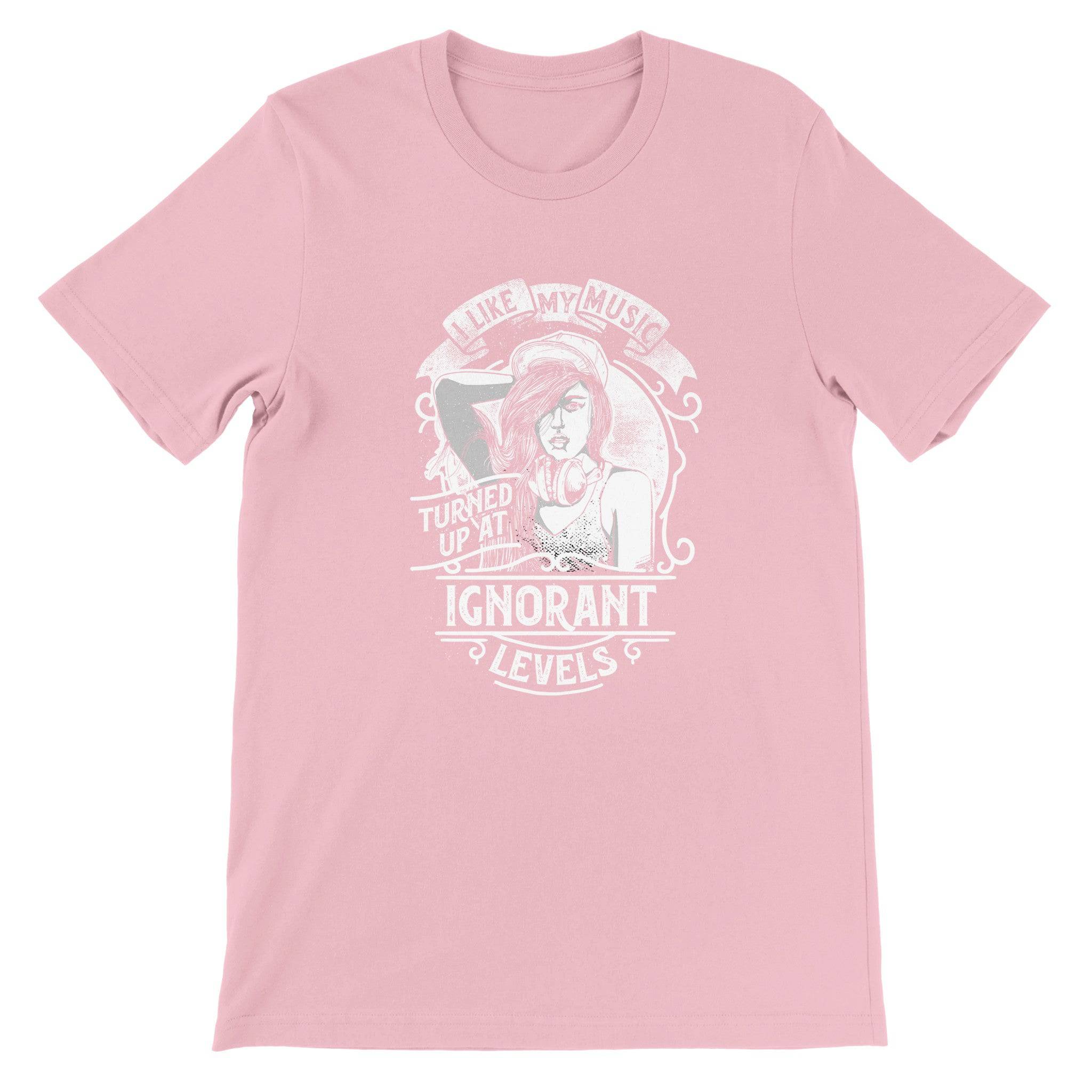 Budget Unisex Crewneck T-shirt/I-Like-My-Music - Enet Images