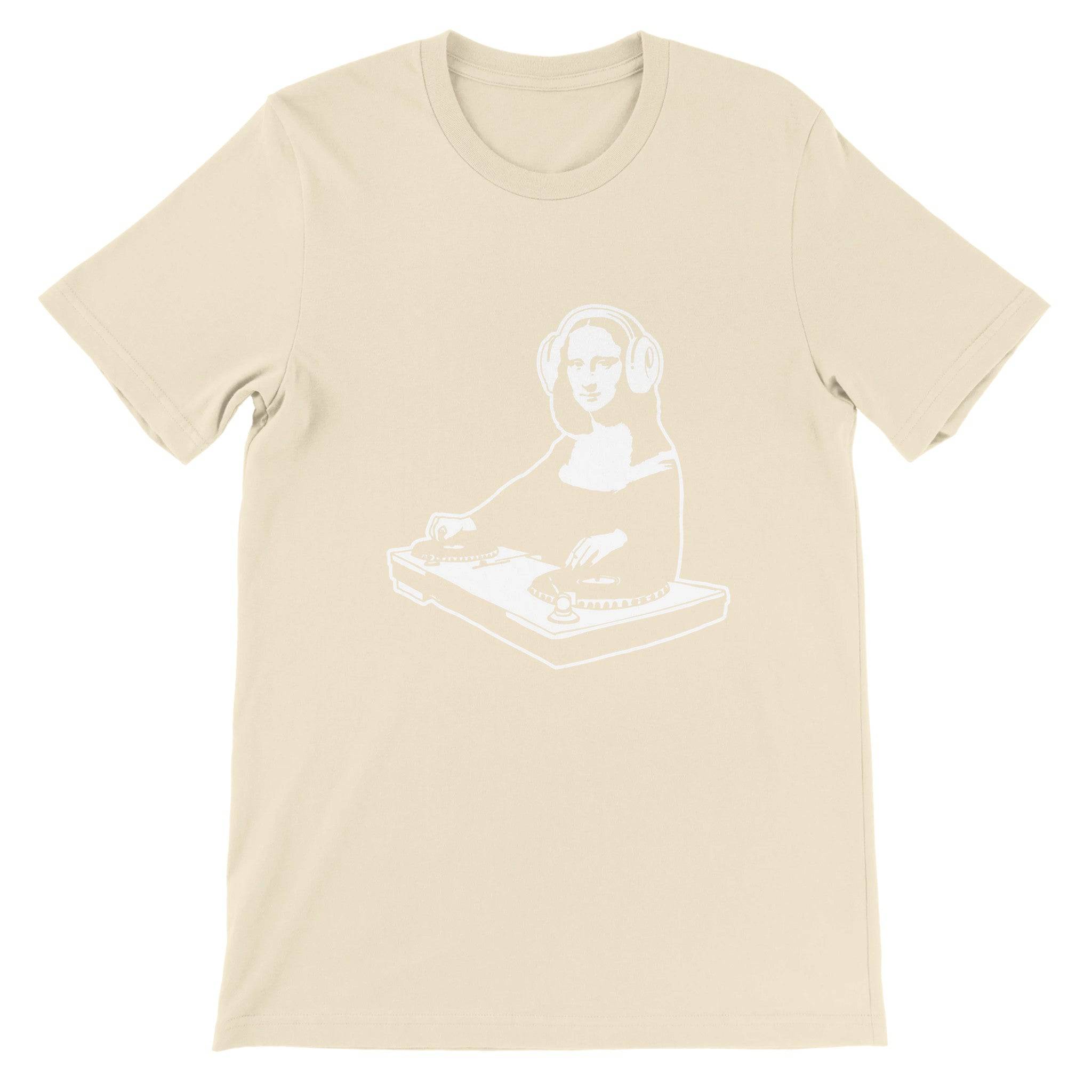 Budget Unisex Crewneck T-shirt/Mona-Lisa-Dj - Enet Images