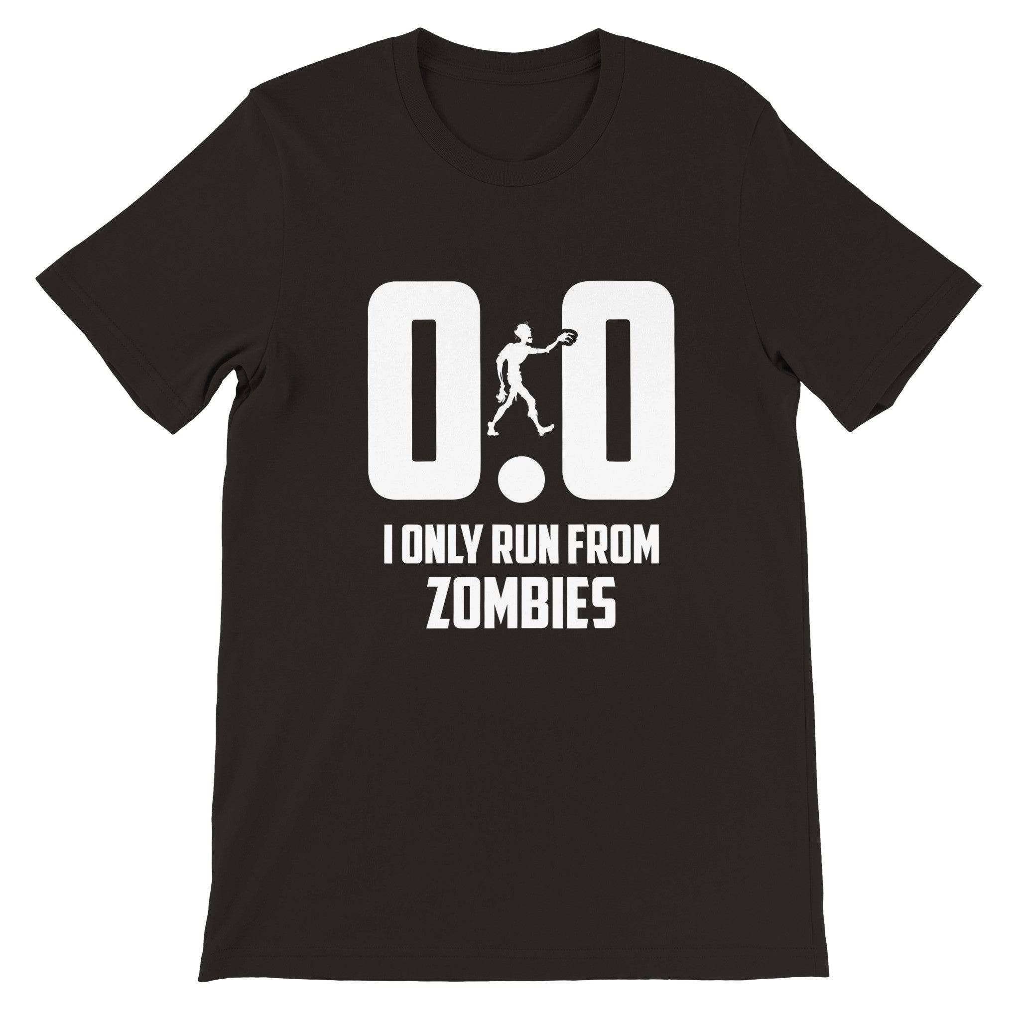 Budget Unisex Crewneck T-shirt/Only-Run-From-Zombies - Enet Images