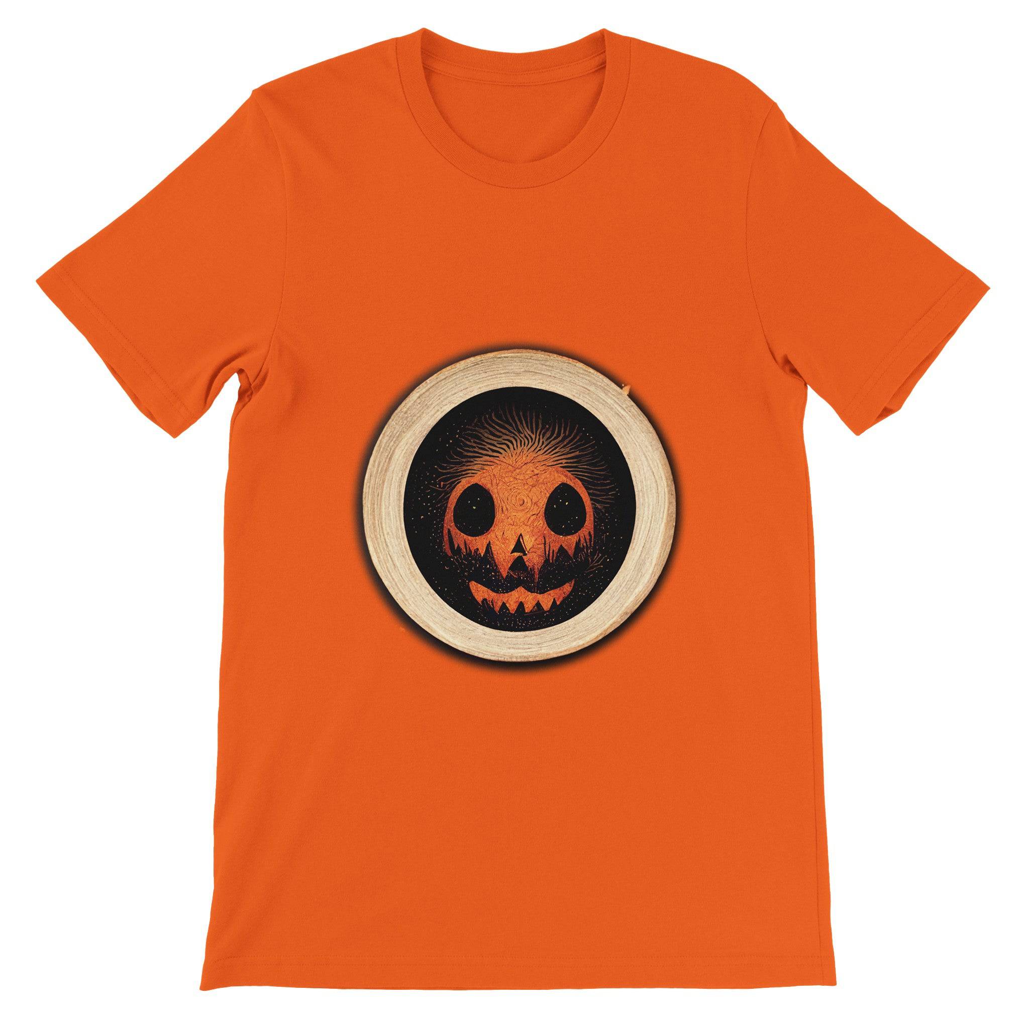 Budget Unisex Crewneck T-shirt/Halloween-Pumkin - Enet Images