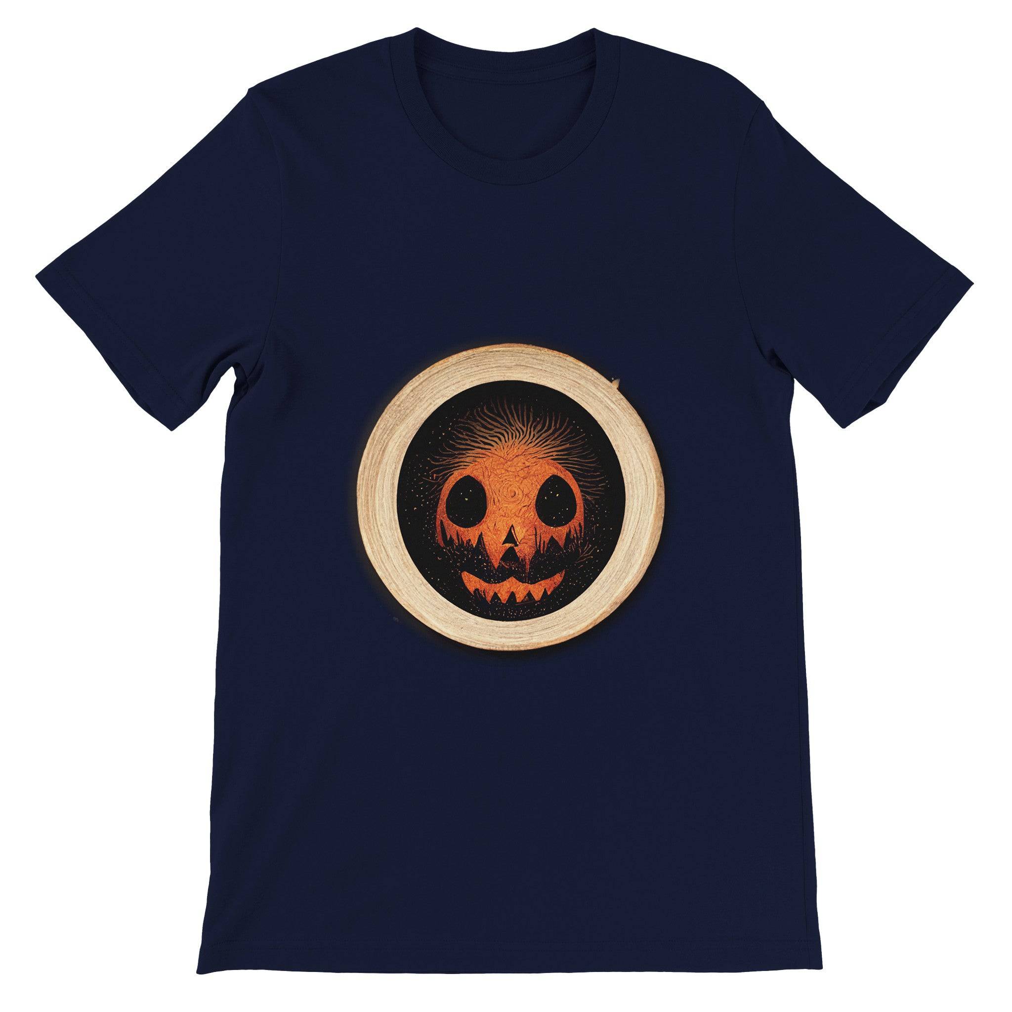 Budget Unisex Crewneck T-shirt/Halloween-Pumkin - Enet Images