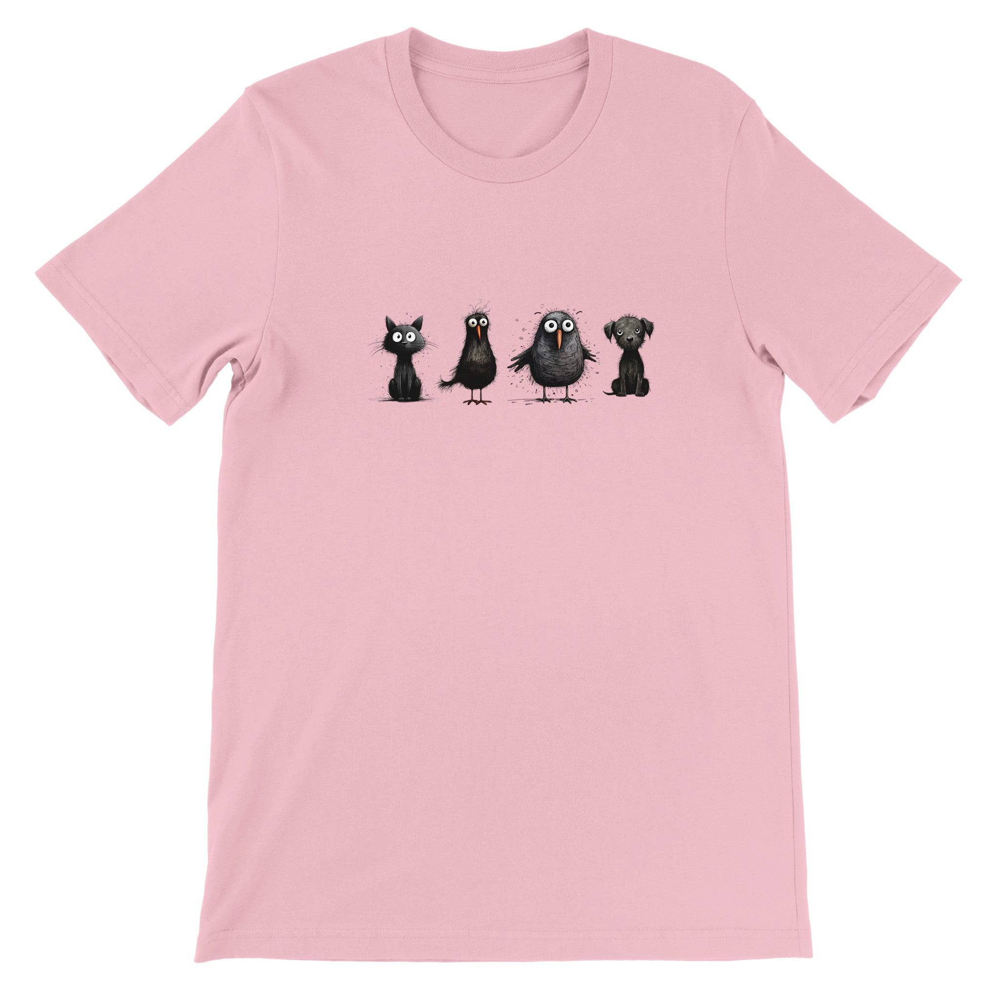 Budget Unisex Crewneck T-shirt/Black-Funny-Animals - Enet Images