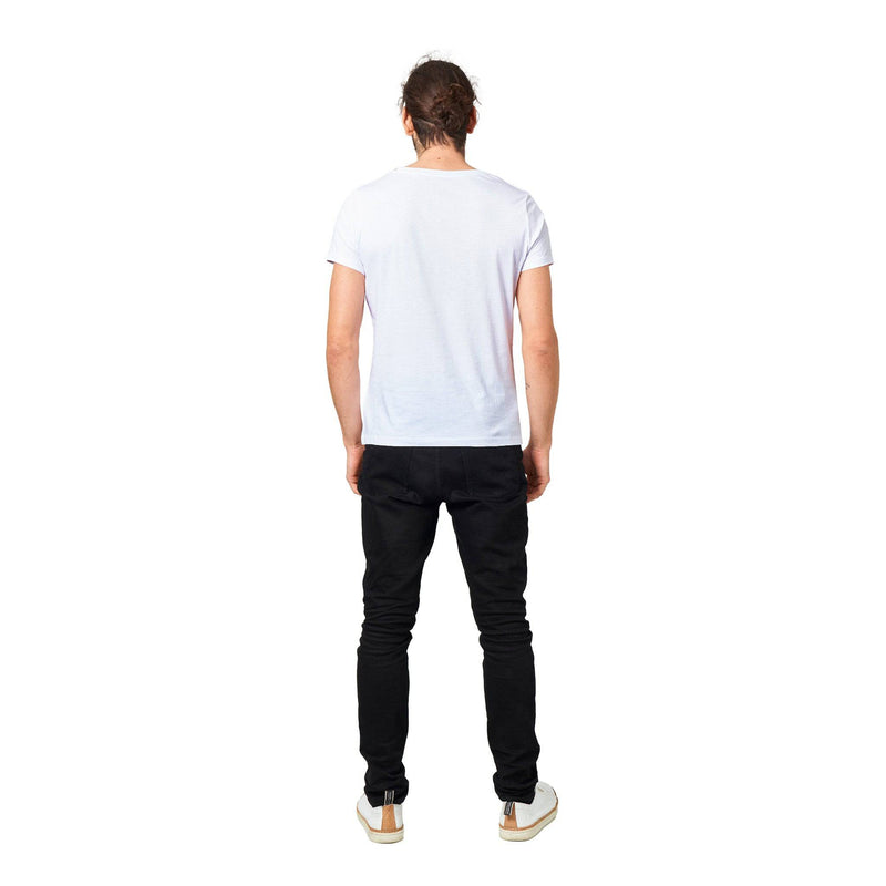 100% Organic Unisex T-shirt/Black-Cat-Van-Cogh-Halloween - Enet Images