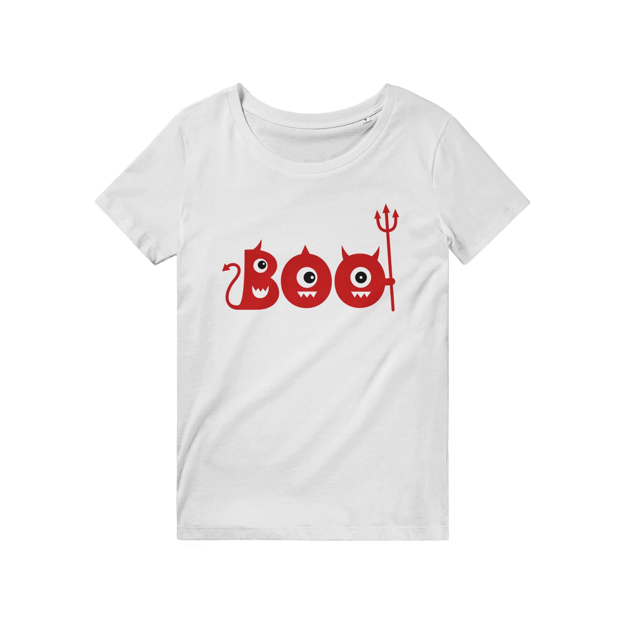 100% Organic Unisex T-shirt/Boo-Halloween - Enet Images