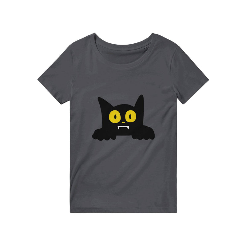 100% Organic Unisex T-shirt/Cat-Halloween - Enet Images