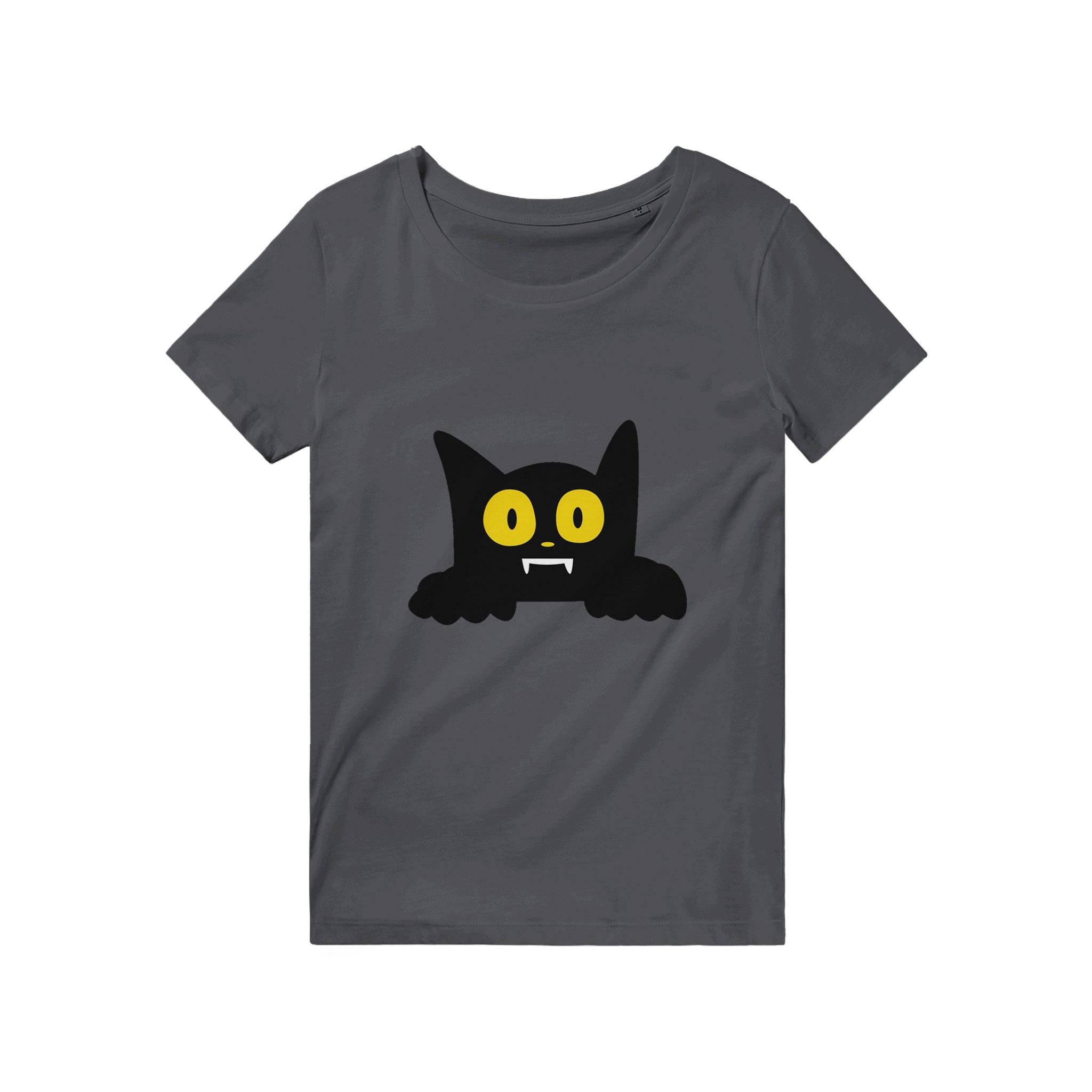 100% Organic Unisex T-shirt/Cat-Halloween - Enet Images