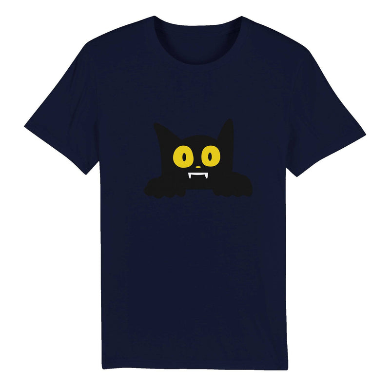 100% Organic Unisex T-shirt/Cat-Halloween - Enet Images