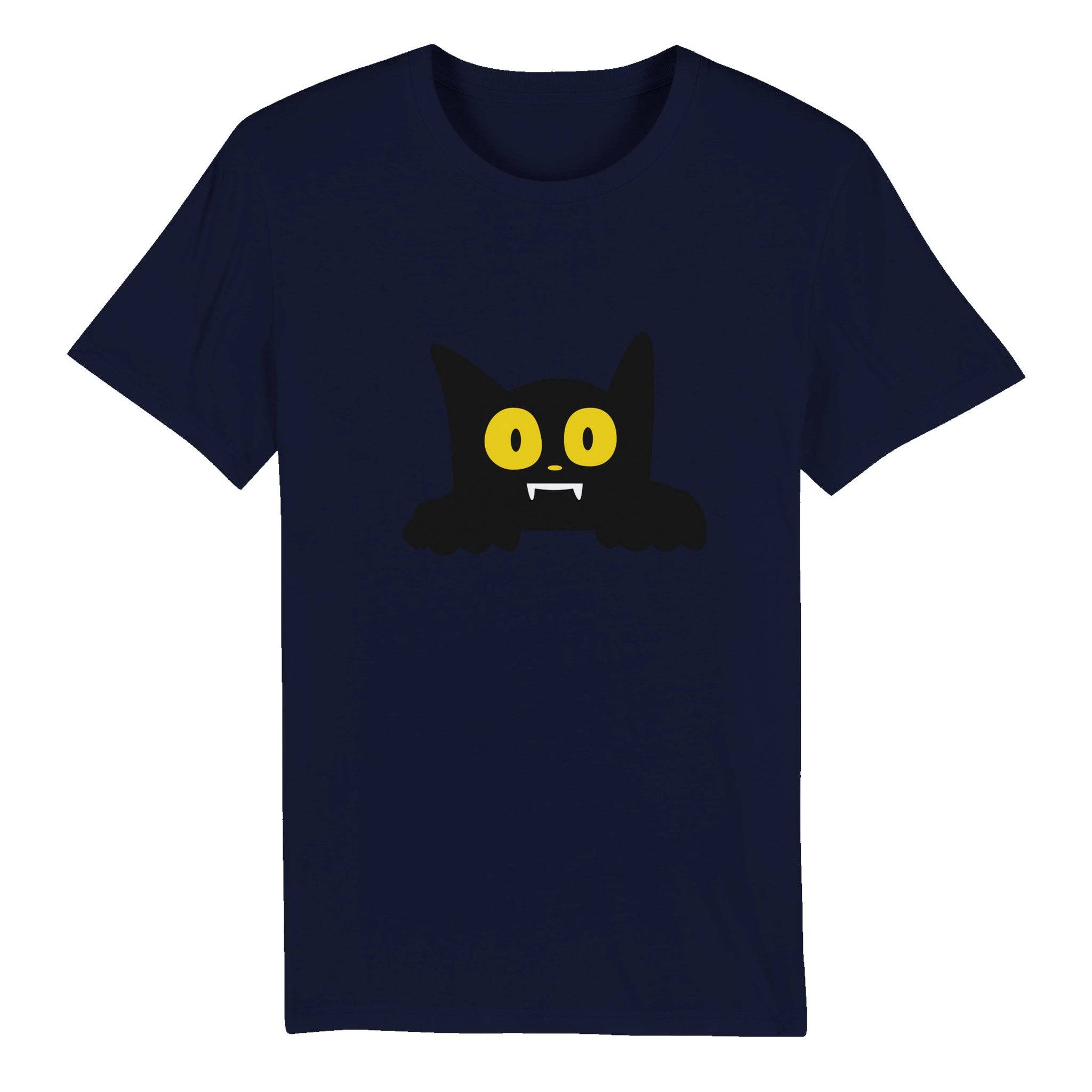100% Organic Unisex T-shirt/Cat-Halloween - Enet Images