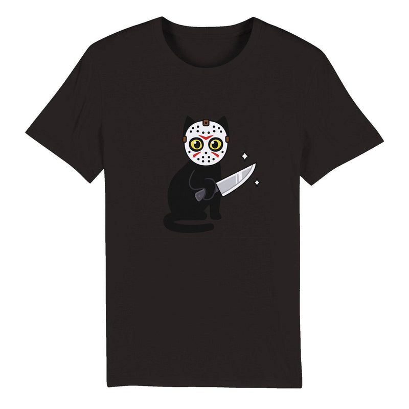 100% Organic Unisex T-shirt/Cat-Killer-Halloween - Enet Images
