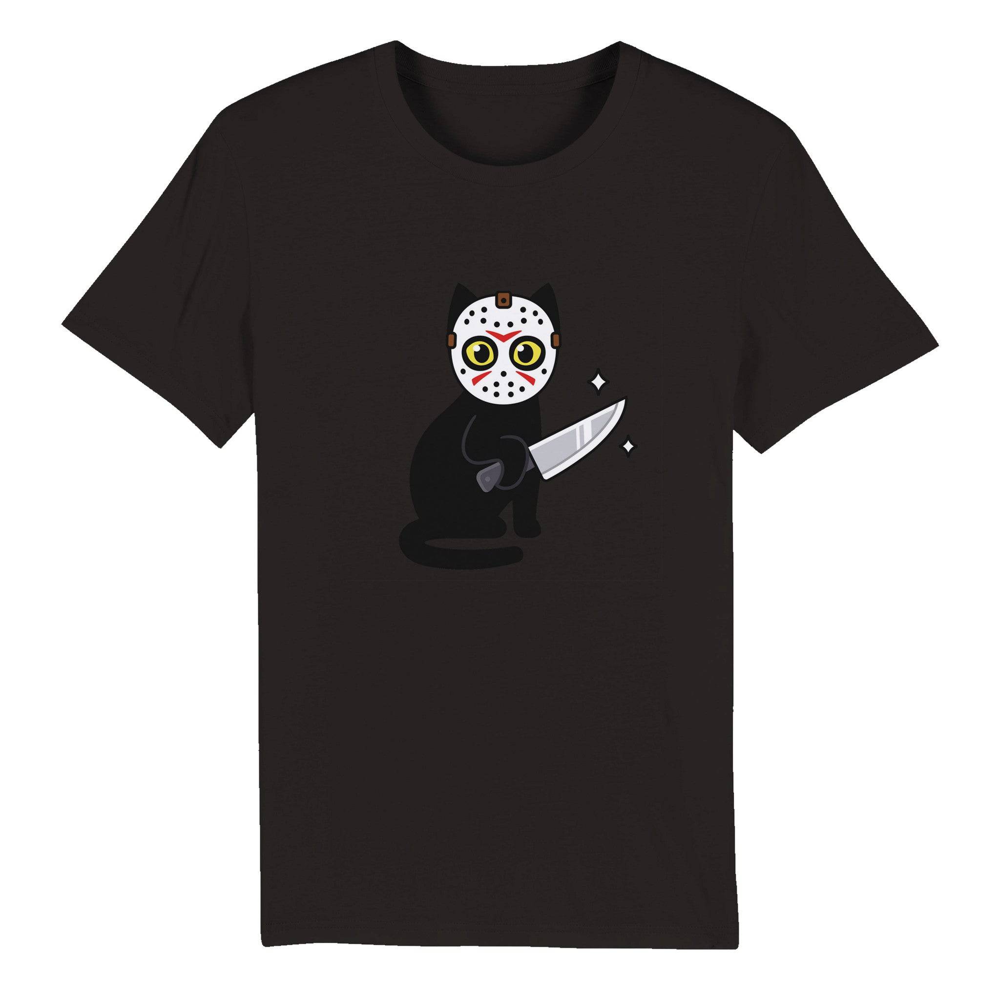 100% Organic Unisex T-shirt/Cat-Killer-Halloween - Enet Images