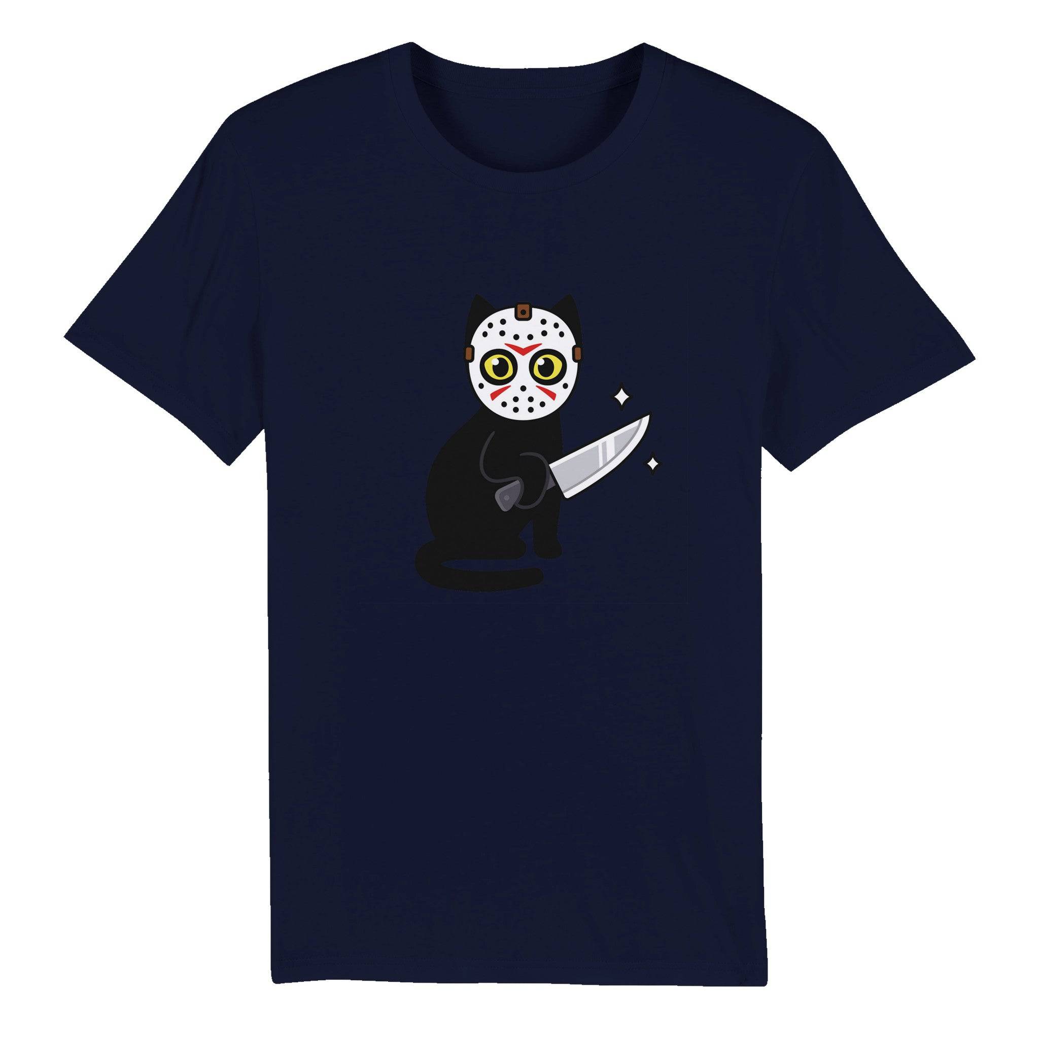 100% Organic Unisex T-shirt/Cat-Killer-Halloween - Enet Images