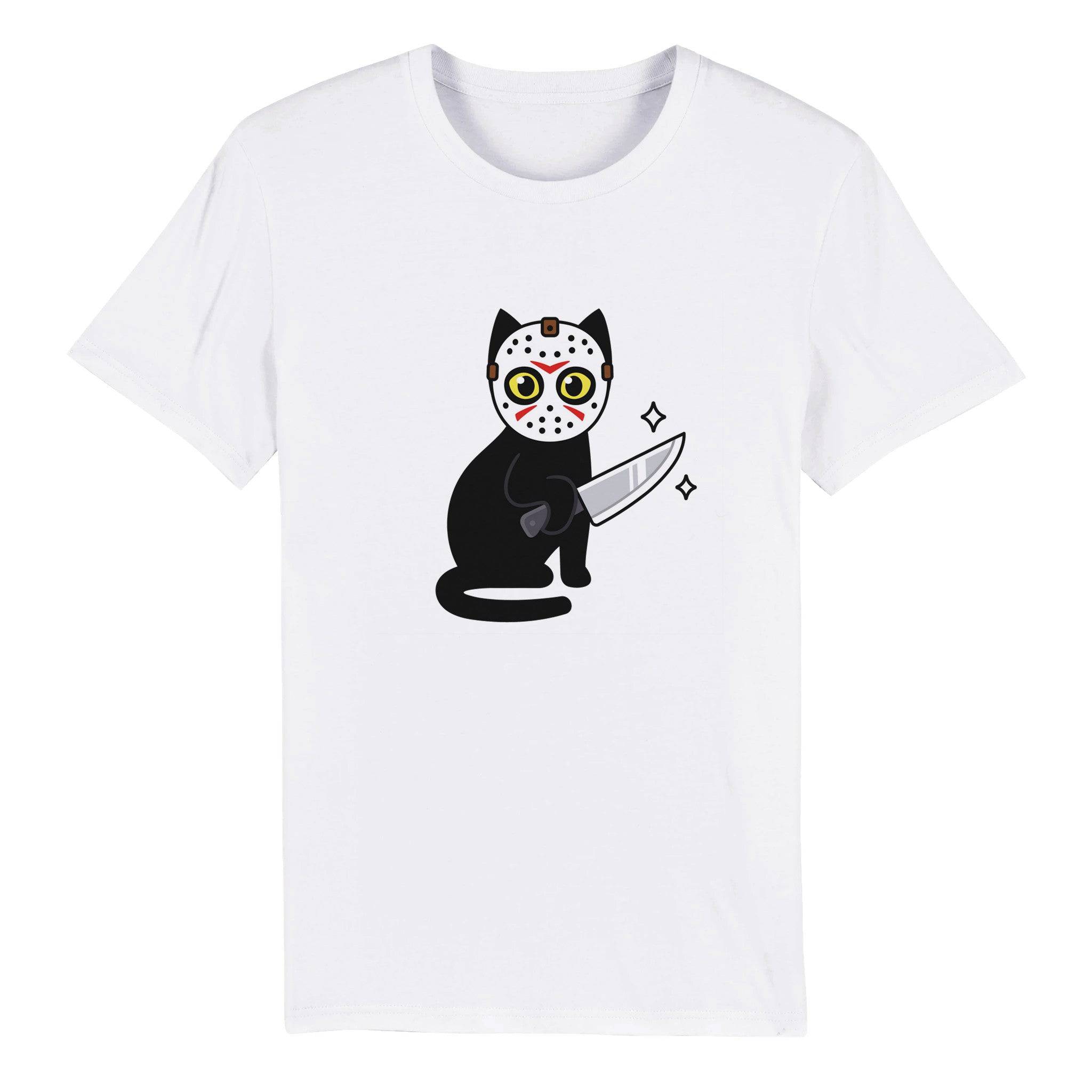100% Organic Unisex T-shirt/Cat-Killer-Halloween - Enet Images