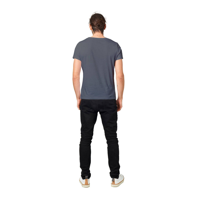 100% Organic Unisex T-shirt/Cool-Bands-White - Enet Images