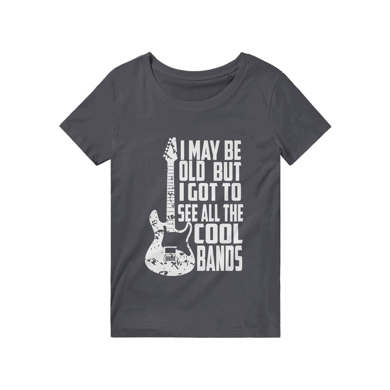 100% Organic Unisex T-shirt/Cool-Bands-White - Enet Images