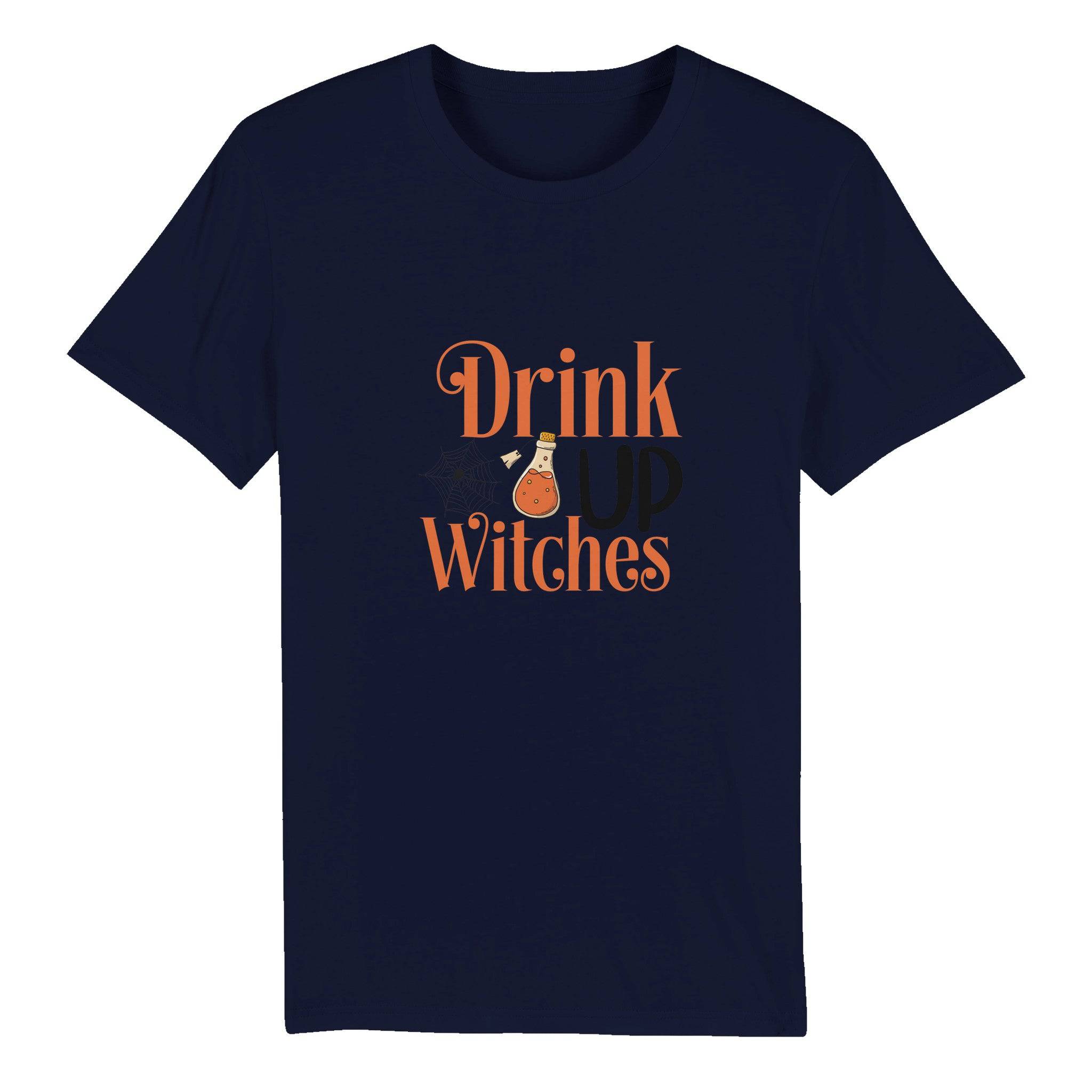 100% Organic Unisex T-shirt/Drink-Up-Witches - Enet Images