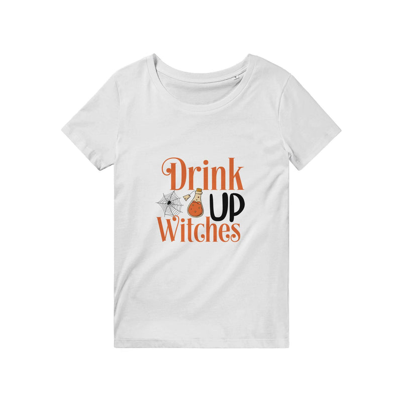 100% Organic Unisex T-shirt/Drink-Up-Witches - Enet Images