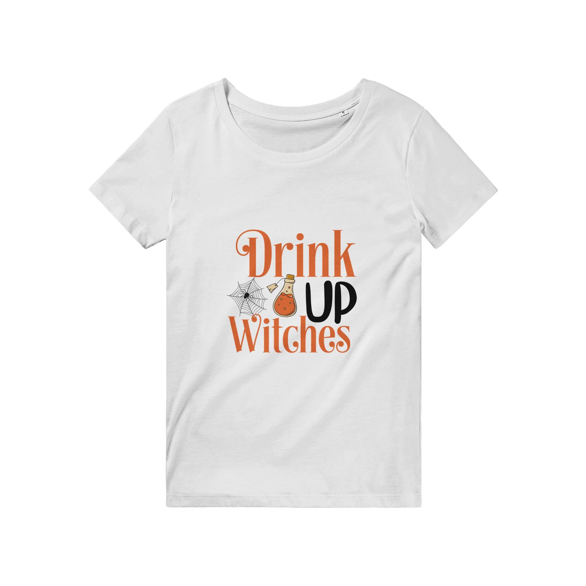 100% Organic Unisex T-shirt/Drink-Up-Witches - Enet Images