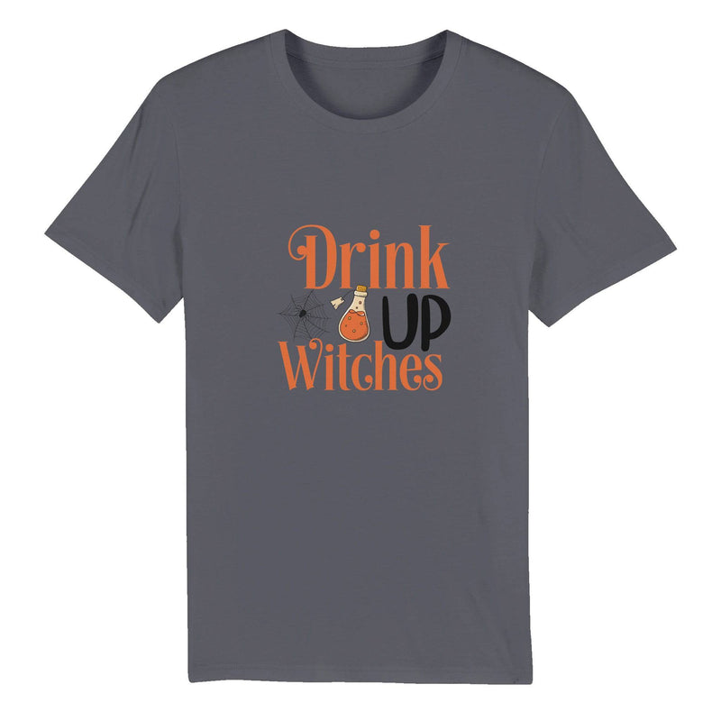 100% Organic Unisex T-shirt/Drink-Up-Witches - Enet Images