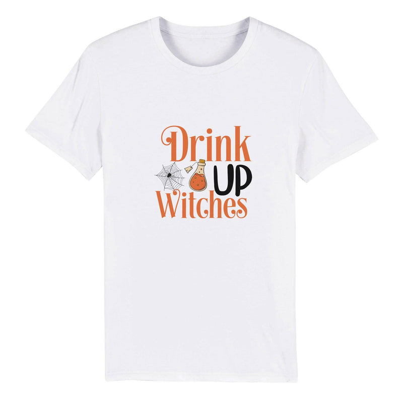 100% Organic Unisex T-shirt/Drink-Up-Witches - Enet Images