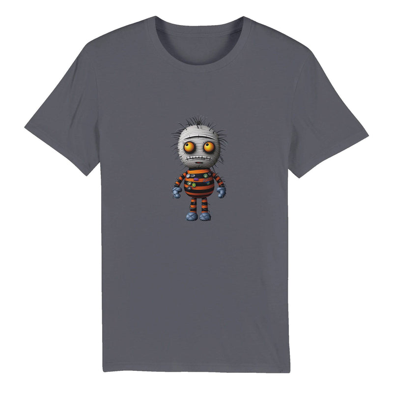 100% Organic Unisex T-shirt/Fynny-Spooky-Doll - Enet Images