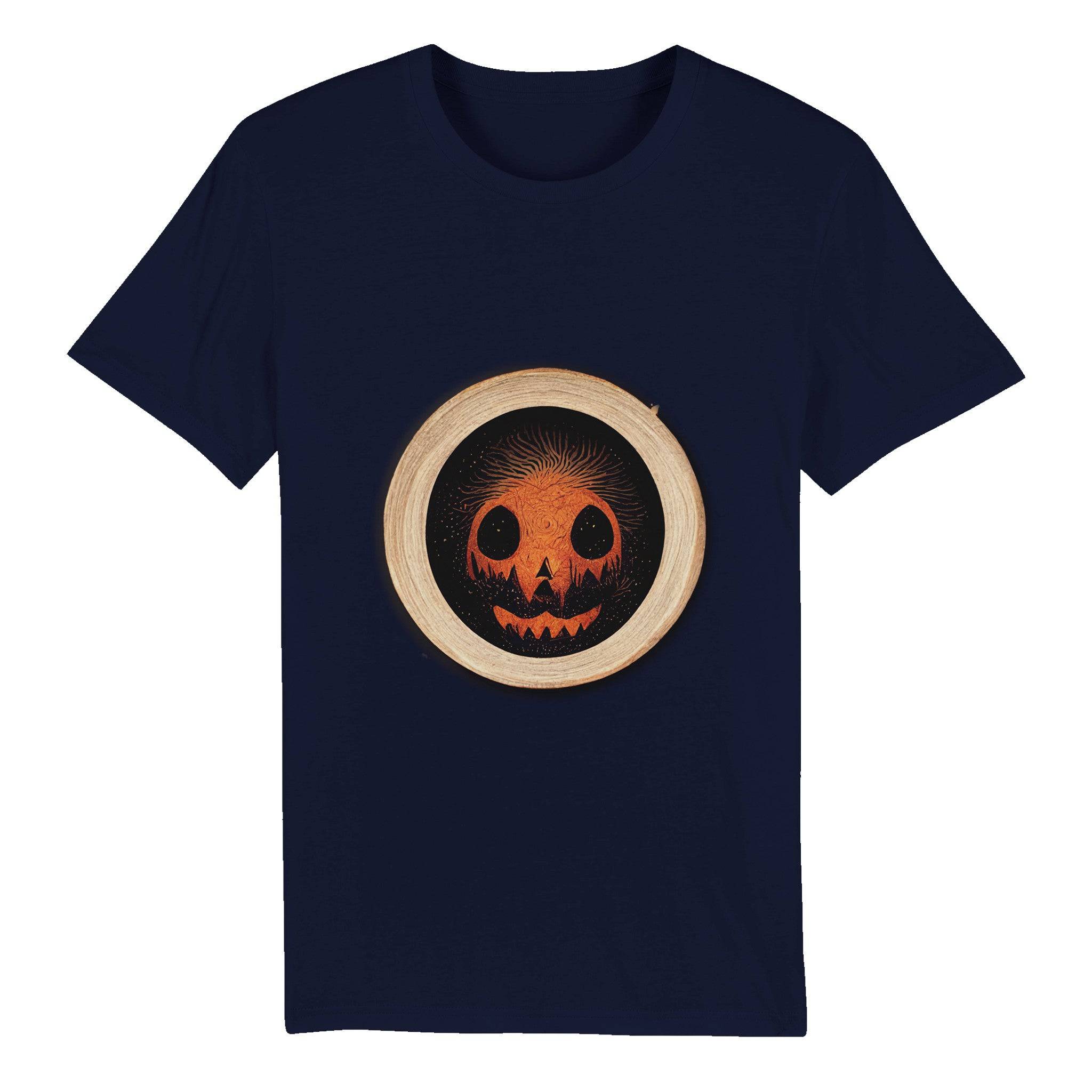 100% Organic Unisex T-shirt/Halloween-Pumkin - Enet Images