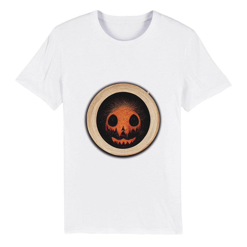 100% Organic Unisex T-shirt/Halloween-Pumkin - Enet Images
