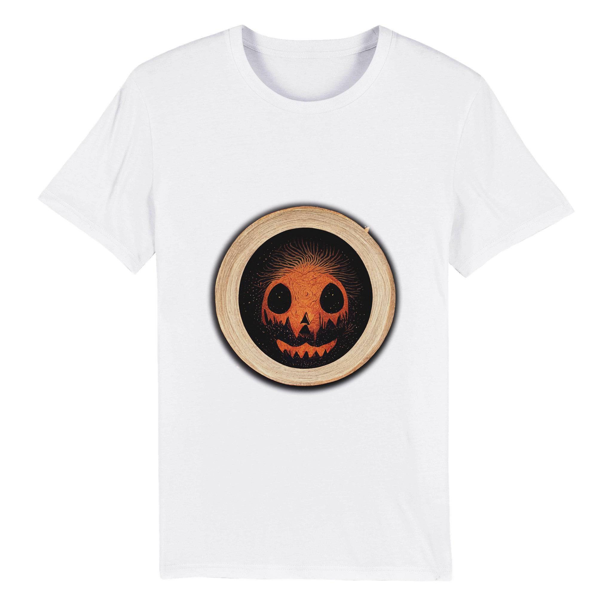 100% Organic Unisex T-shirt/Halloween-Pumkin - Enet Images