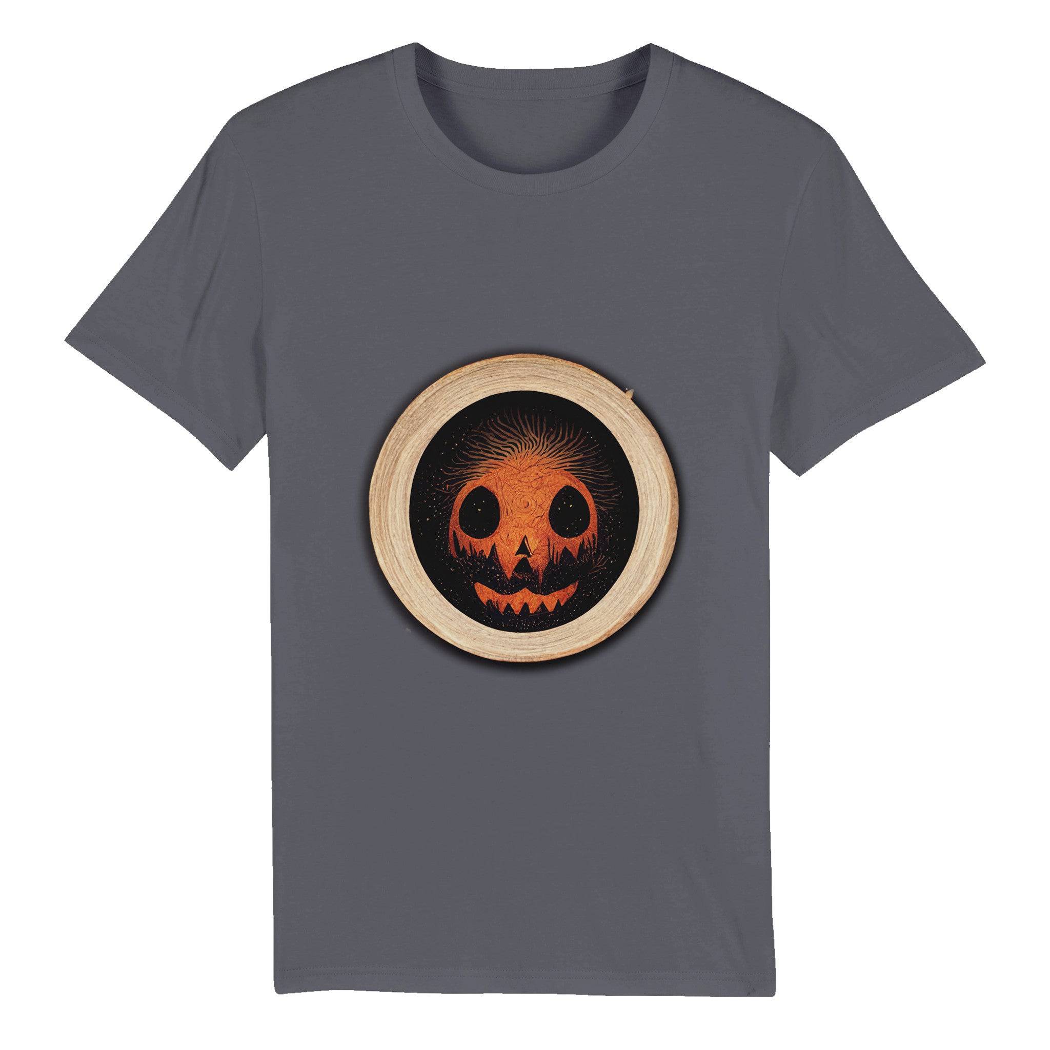 100% Organic Unisex T-shirt/Halloween-Pumkin - Enet Images