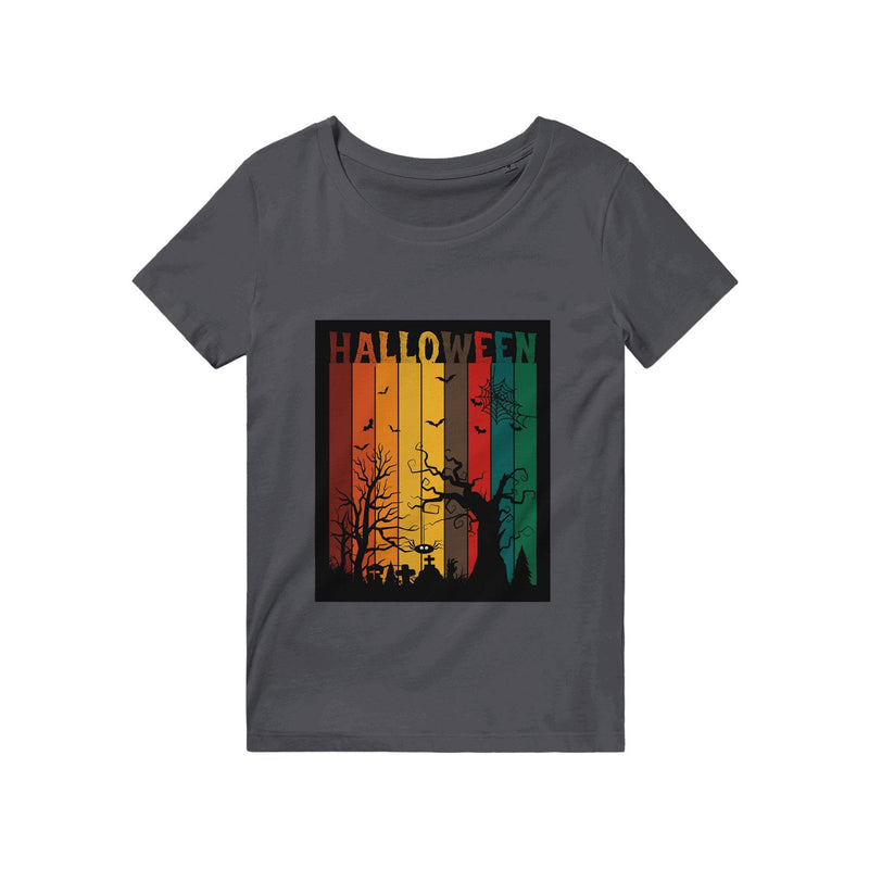 100% Organic Unisex T-shirt/Helloween-Trees - Enet Images