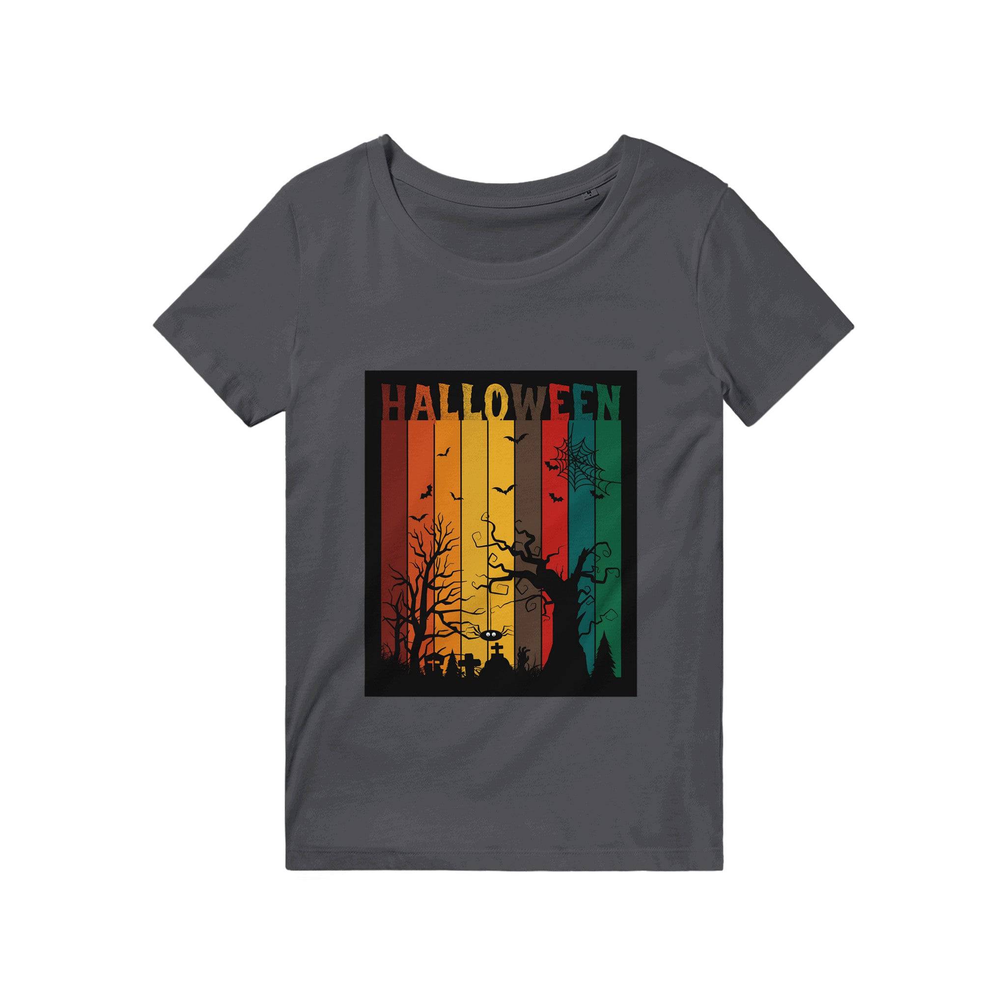 100% Organic Unisex T-shirt/Helloween-Trees - Enet Images