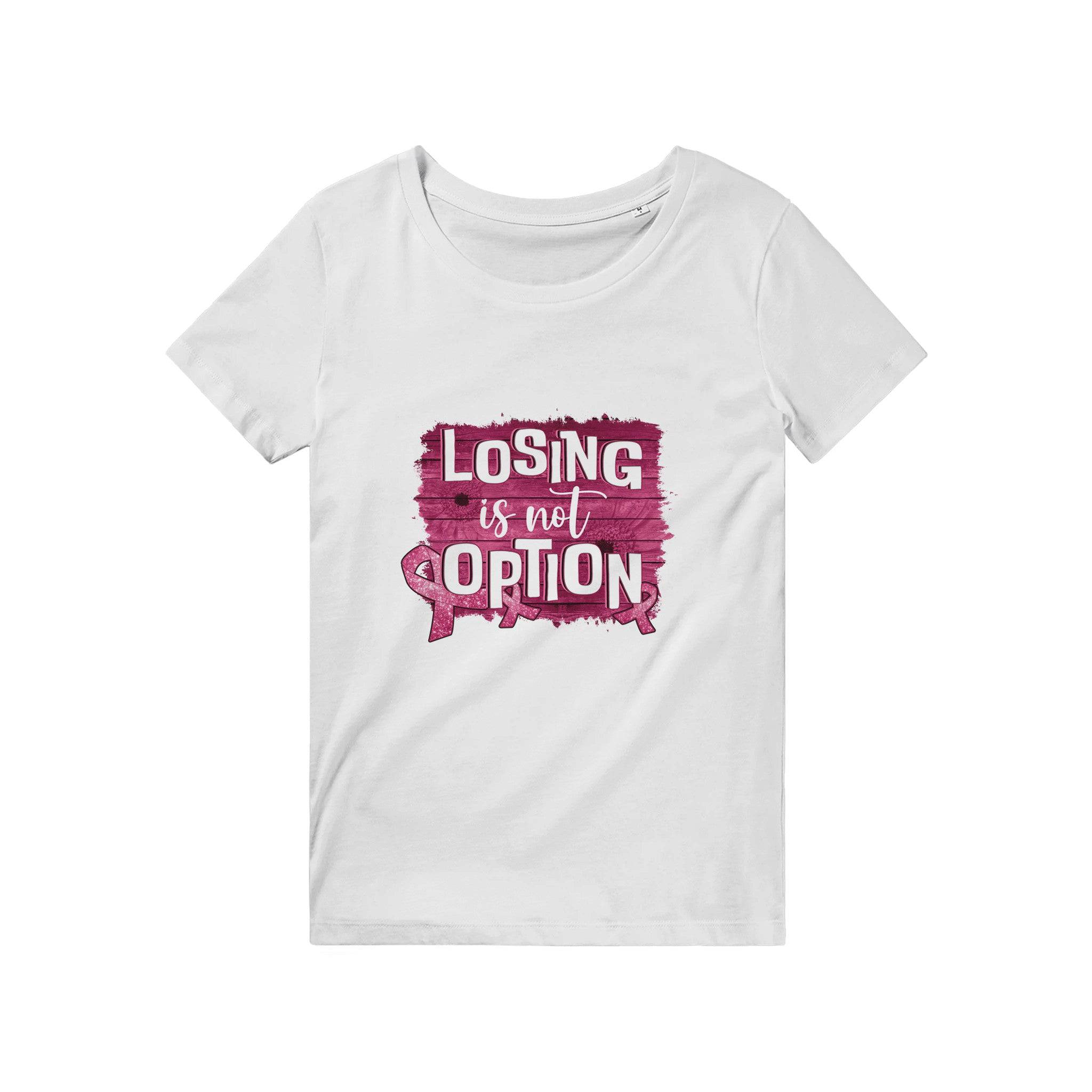 100% Organic Unisex T-shirt/Losing-Is-Not-An-Option - Enet Images