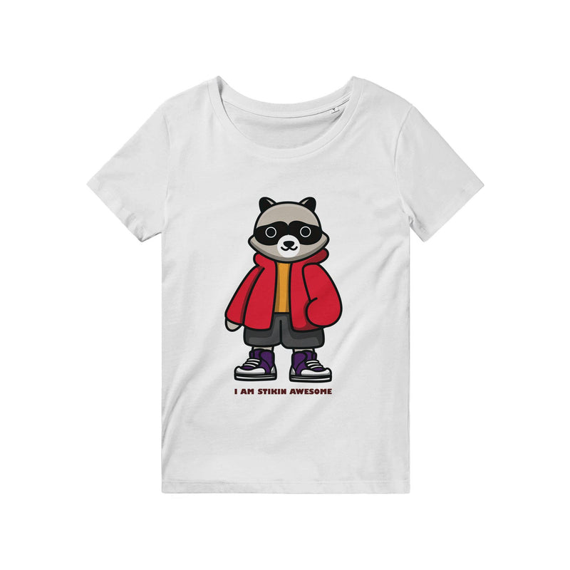 100% Organic Unisex T-shirt/Skunk-Stikin-Awesome - Enet Images
