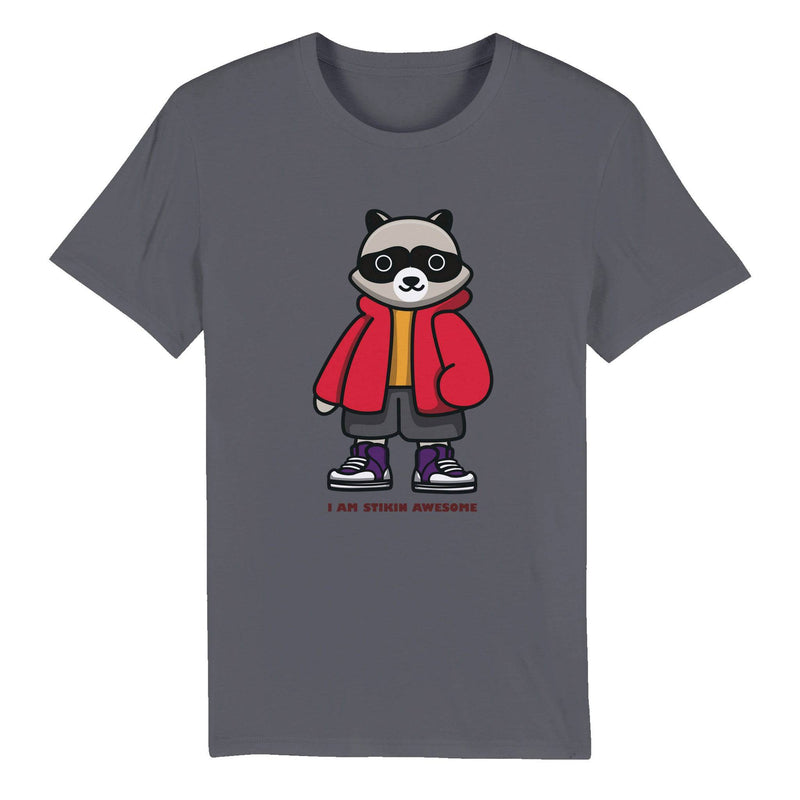 100% Organic Unisex T-shirt/Skunk-Stikin-Awesome - Enet Images