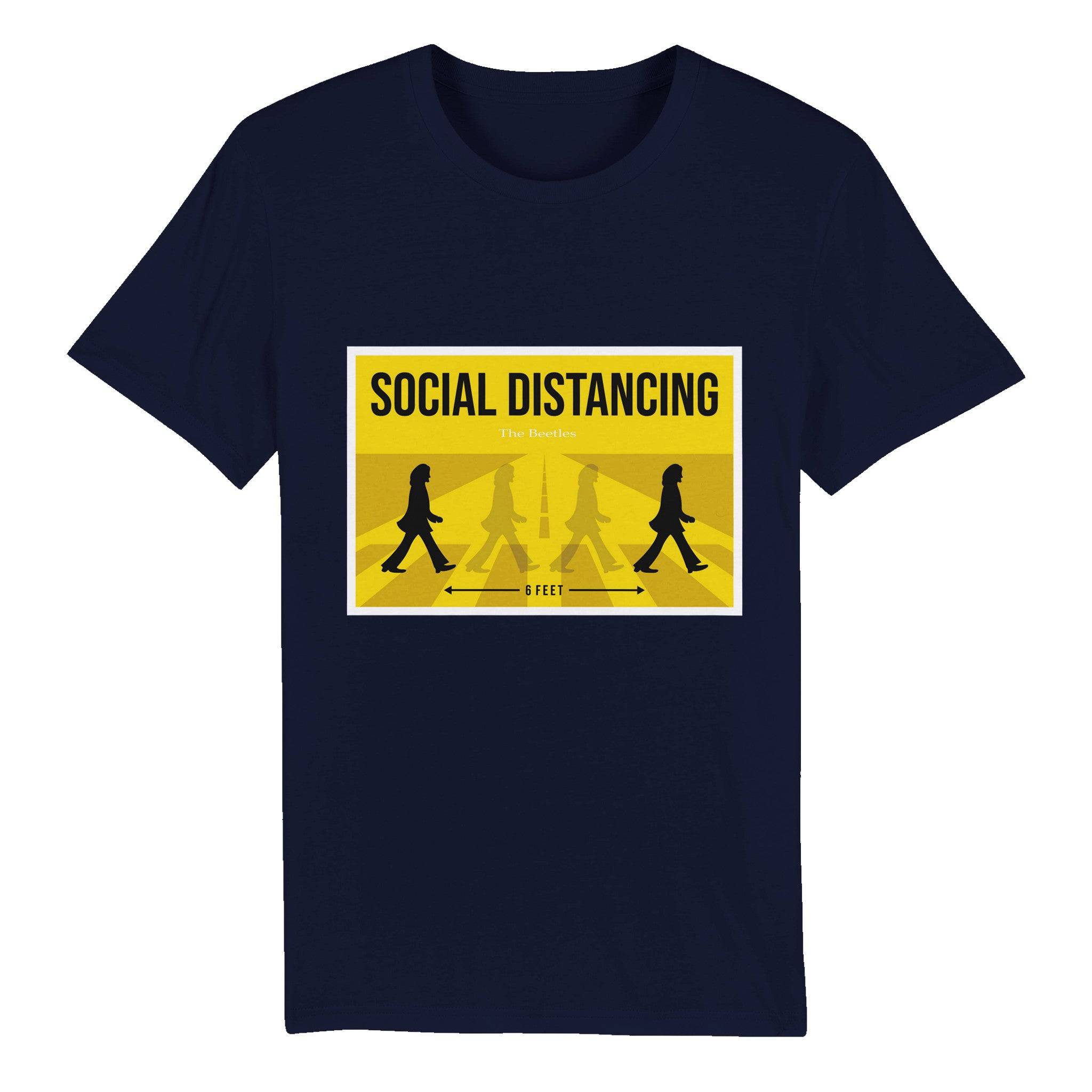 100% Organic Unisex T-shirt/Social-Distancing - Enet Images