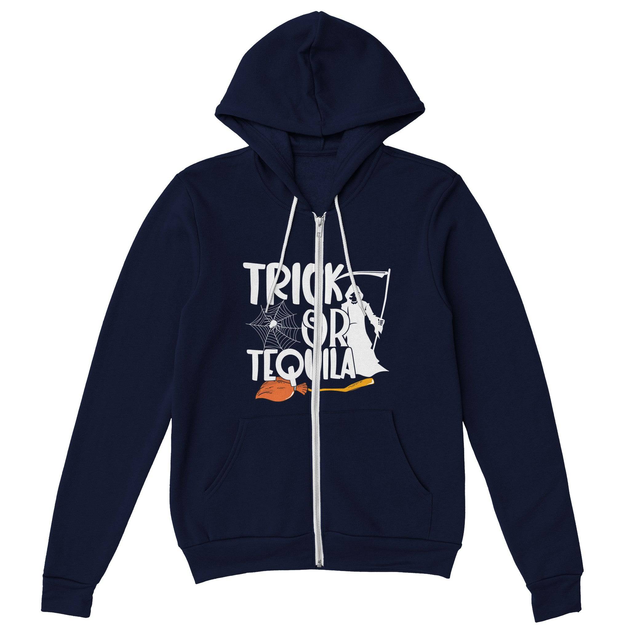 Premium Unisex Zip Hoodies/Trick-Or-Tequila - Enet Images
