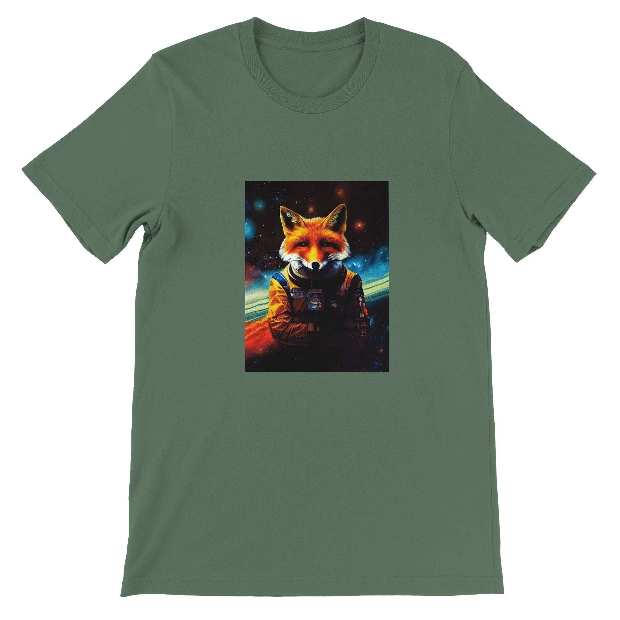 Budget Unisex Crewneck T-shirt/Astronaut-Fox - Enet Images