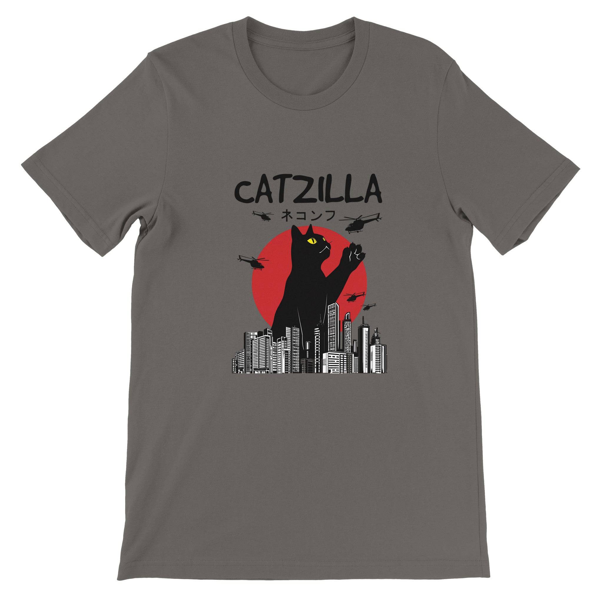Budget Unisex Crewneck T-shirt/Catzilla - Enet Images