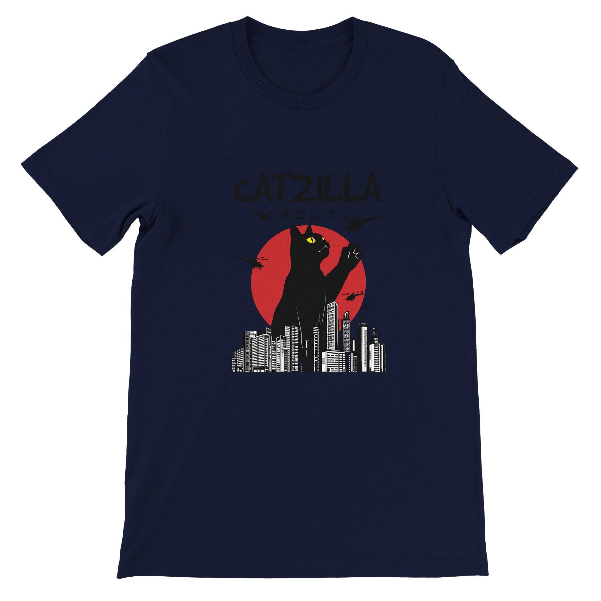 Budget Unisex Crewneck T-shirt/Catzilla - Enet Images