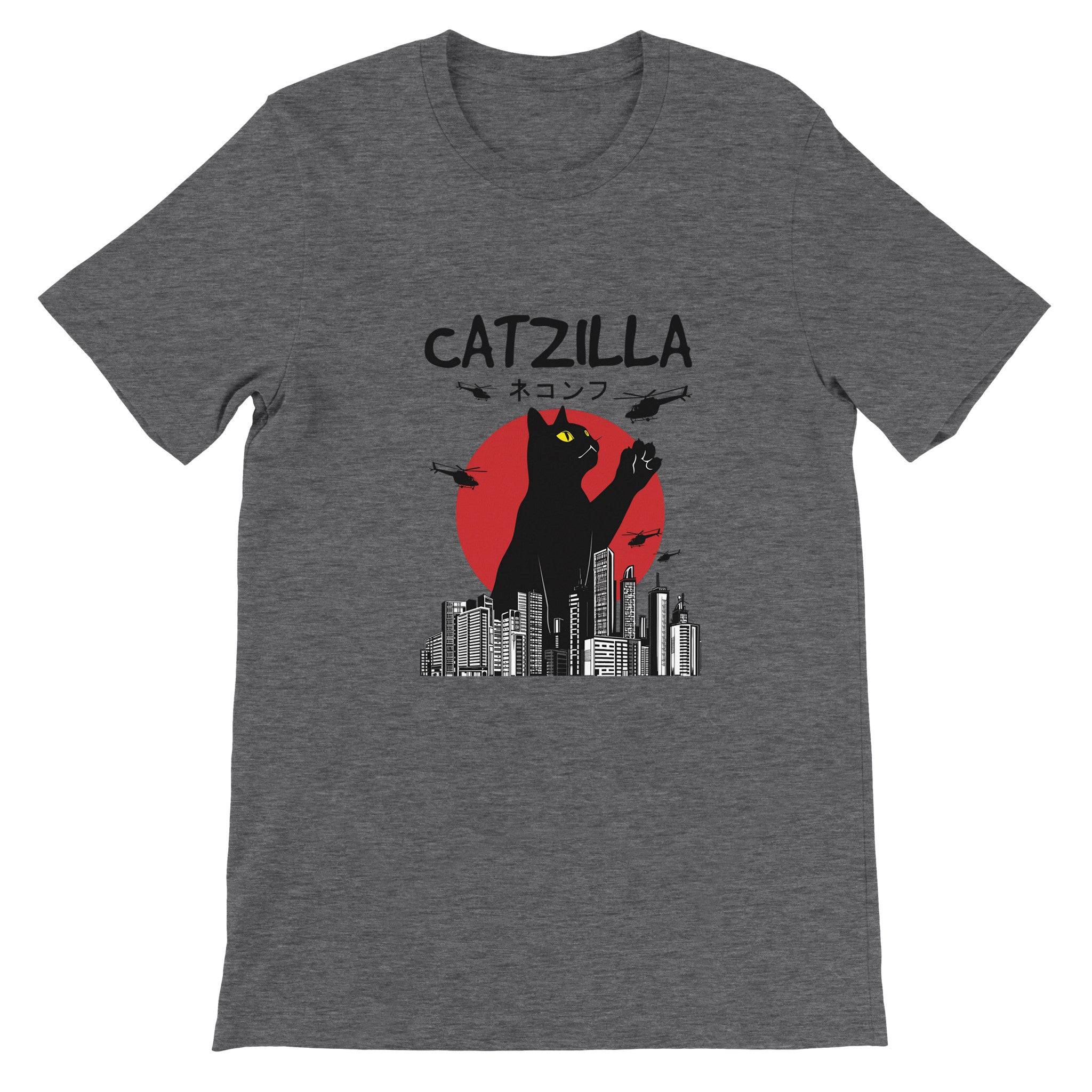 Budget Unisex Crewneck T-shirt/Catzilla - Enet Images