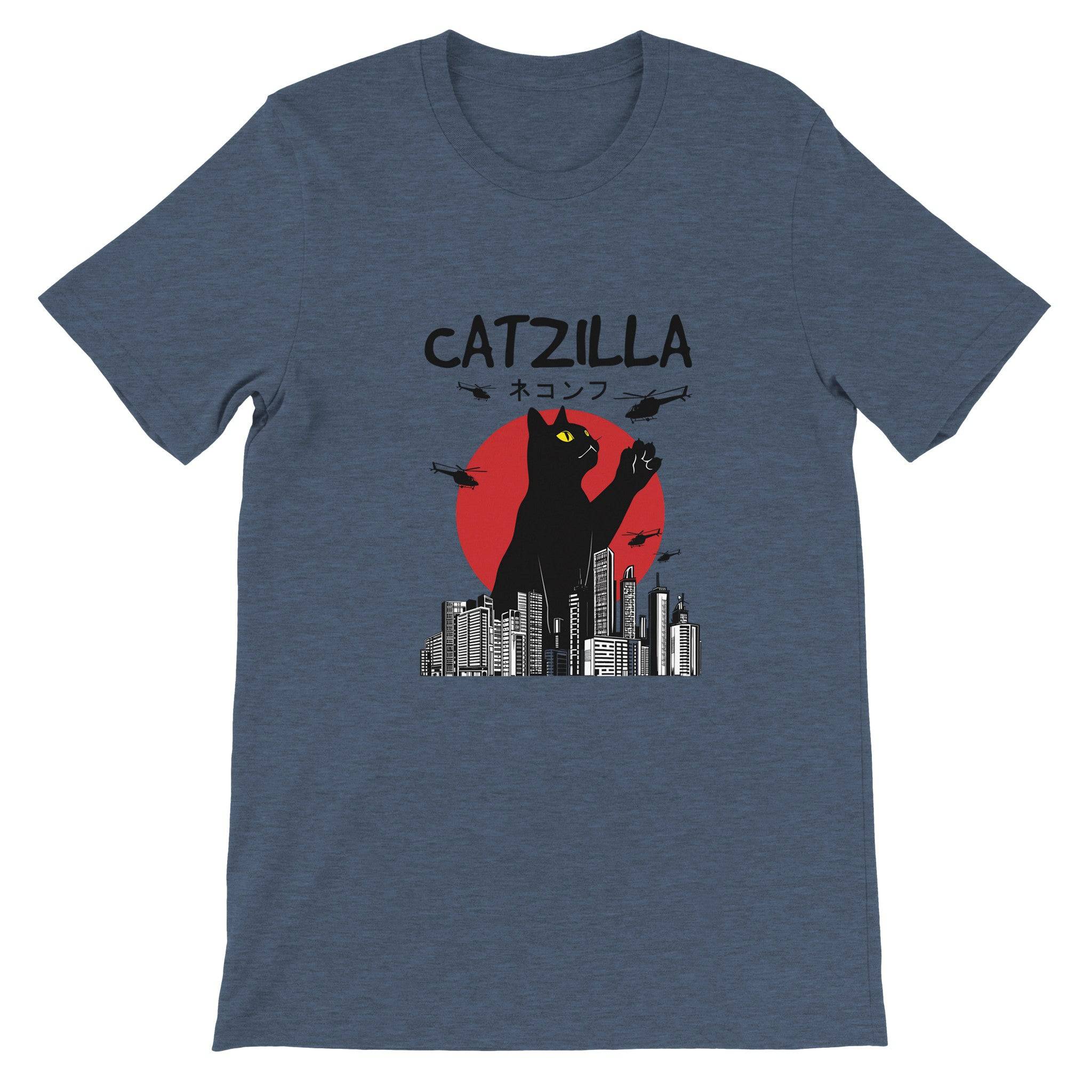 Budget Unisex Crewneck T-shirt/Catzilla - Enet Images