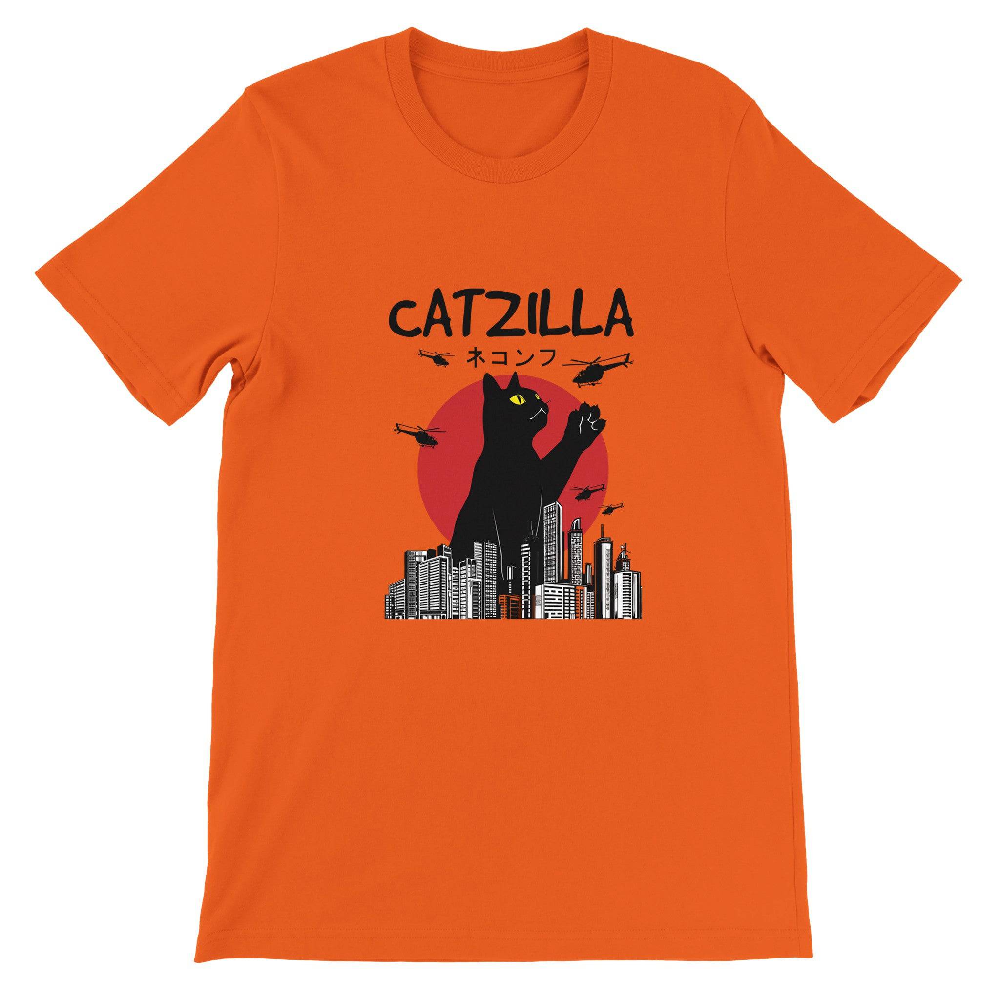 Budget Unisex Crewneck T-shirt/Catzilla - Enet Images