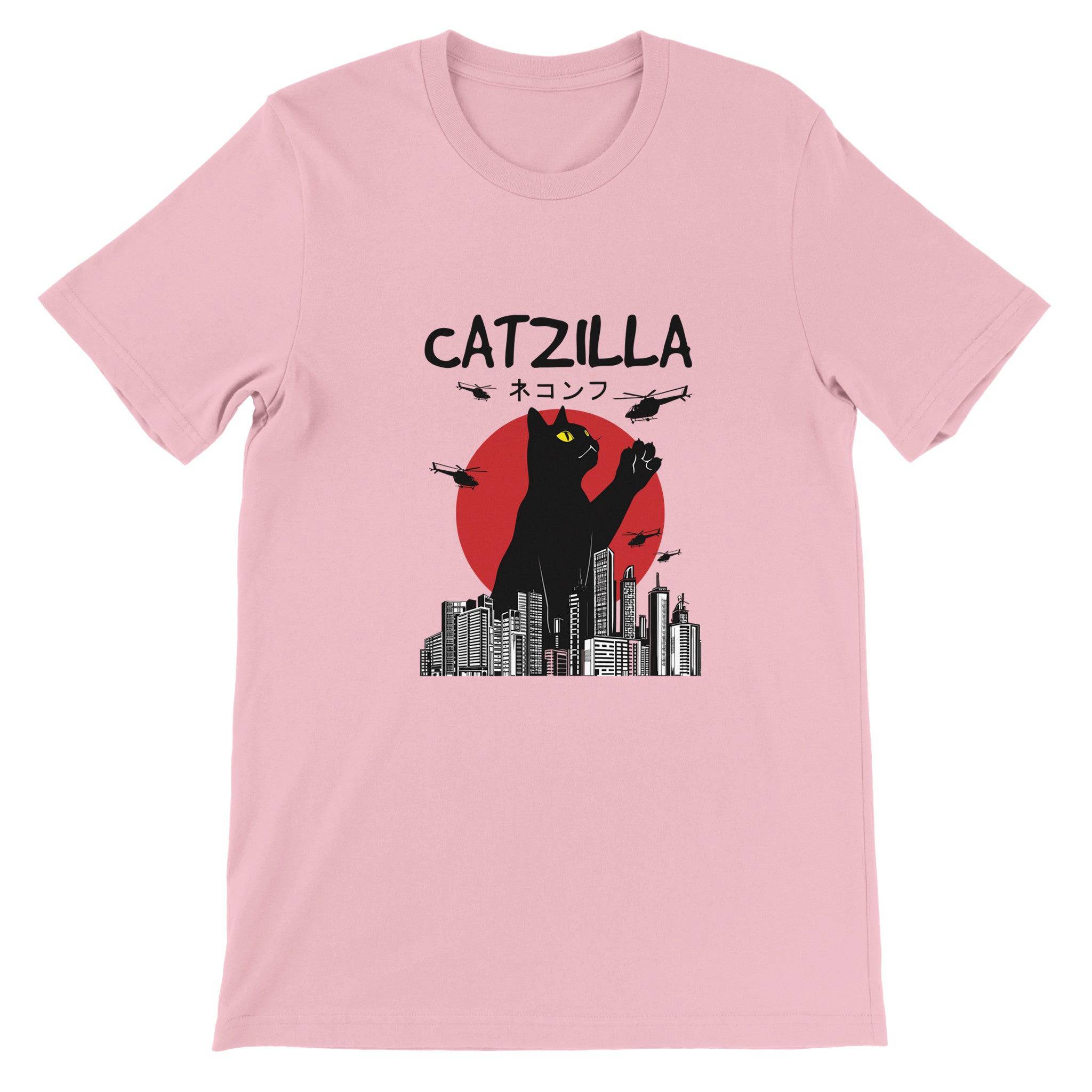 Budget Unisex Crewneck T-shirt/Catzilla - Enet Images