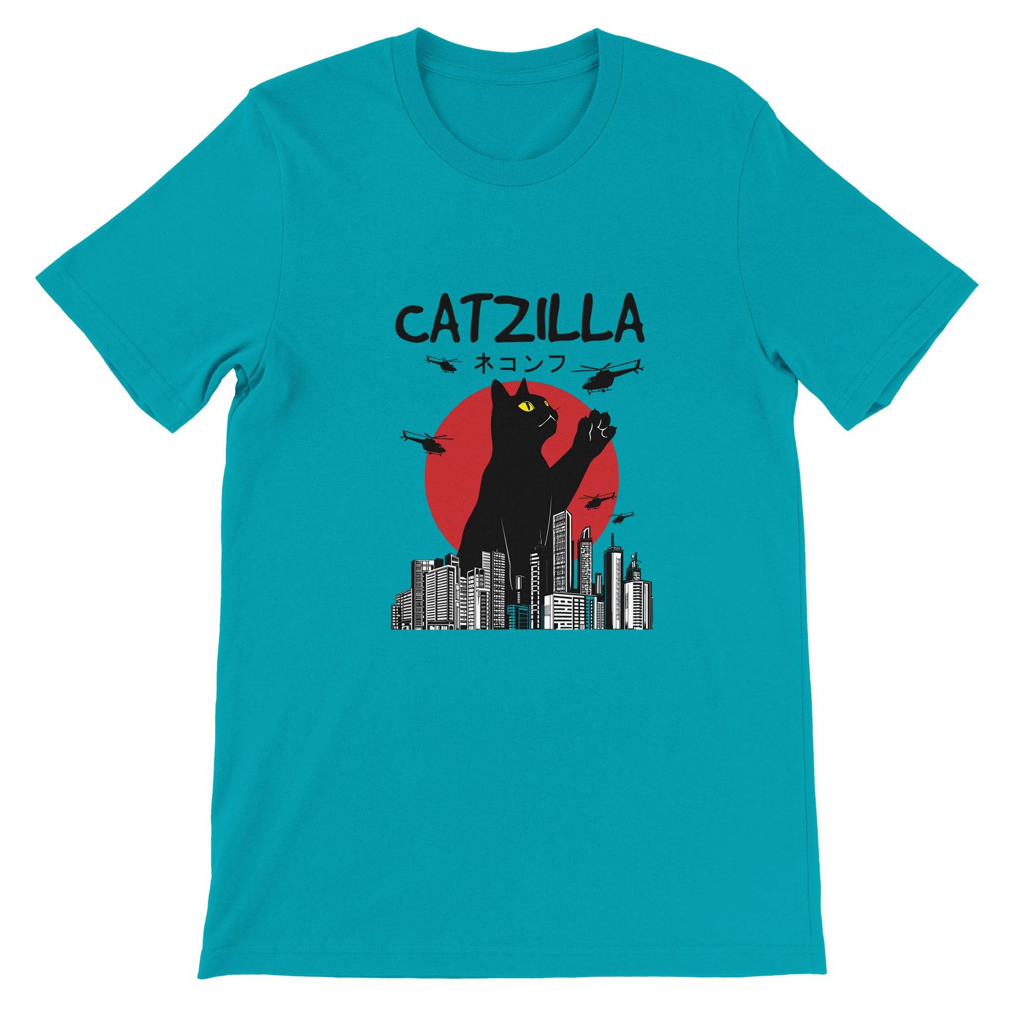 Budget Unisex Crewneck T-shirt/Catzilla - Enet Images