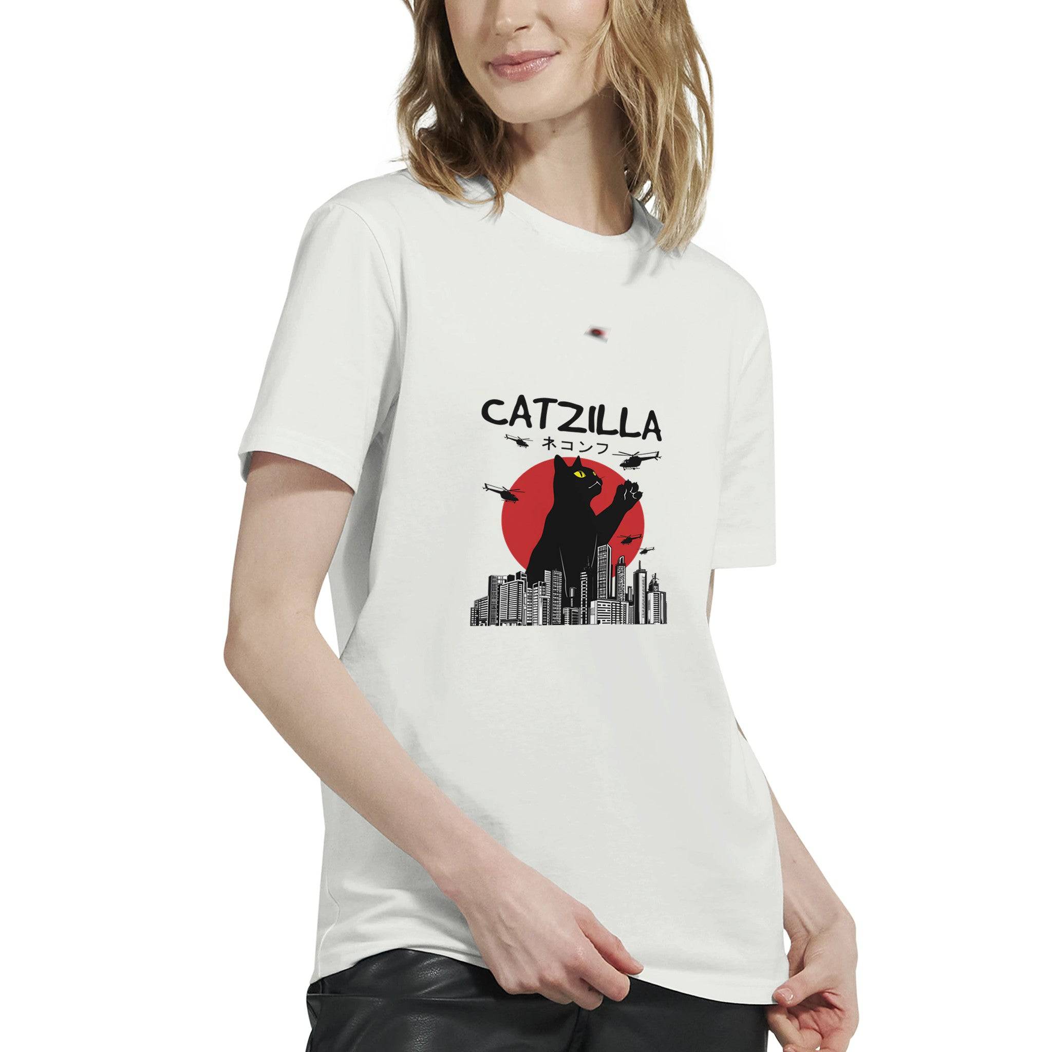 Budget Unisex Crewneck T-shirt/Catzilla - Enet Images