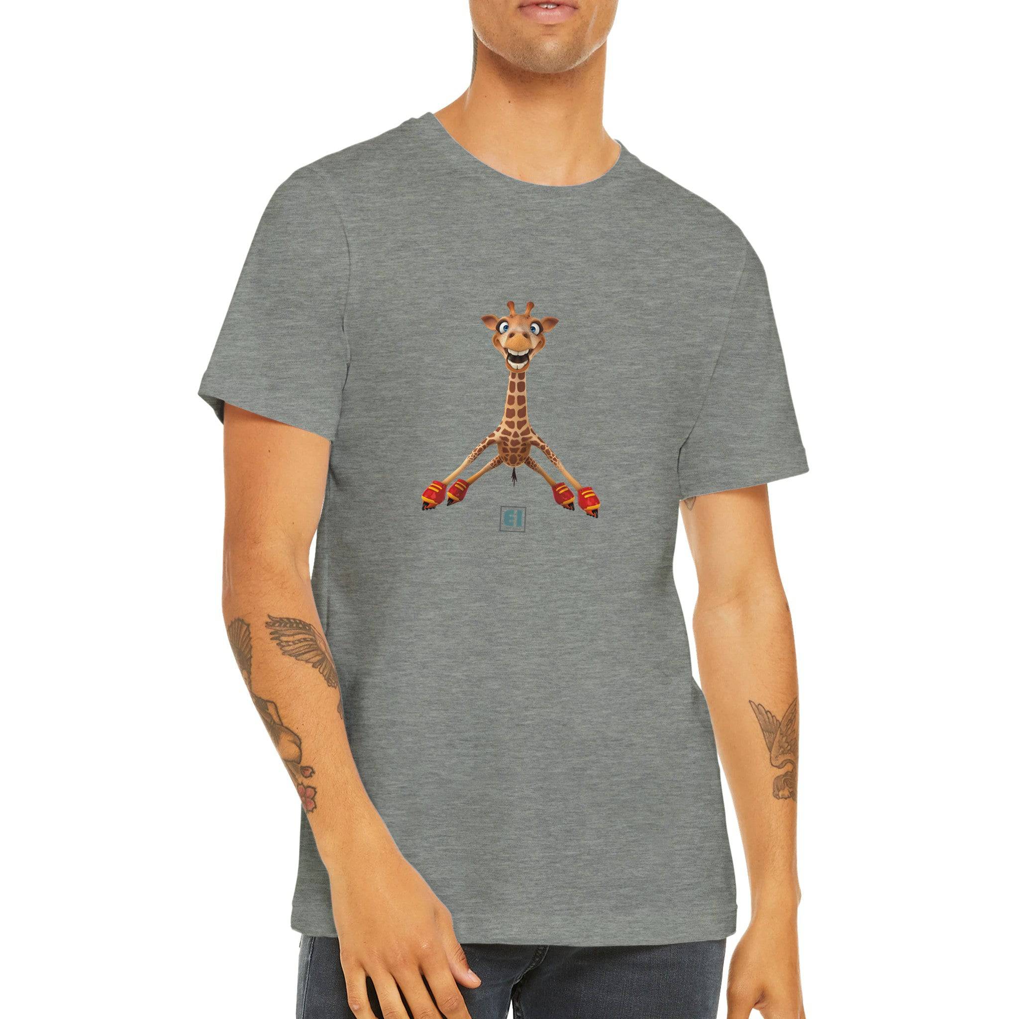 Budget Unisex Crewneck T-shirt/Giraffe-Skates - Enet Images