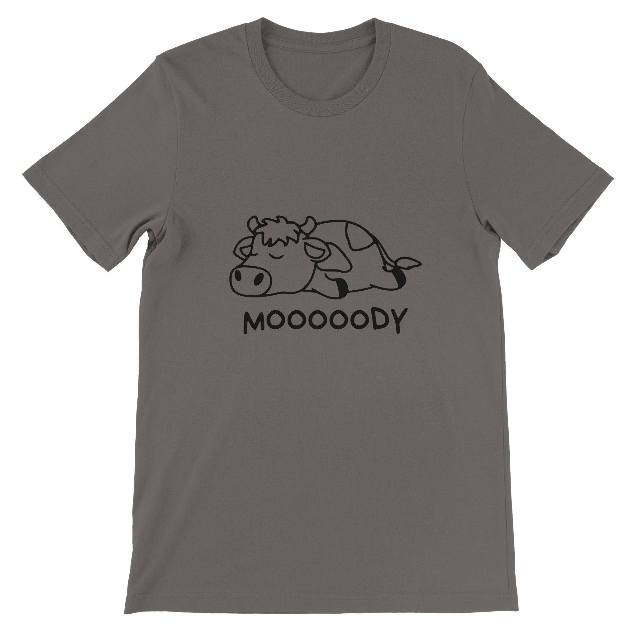 Budget Unisex Crewneck T-shirt/Moody-Cow - Enet Images
