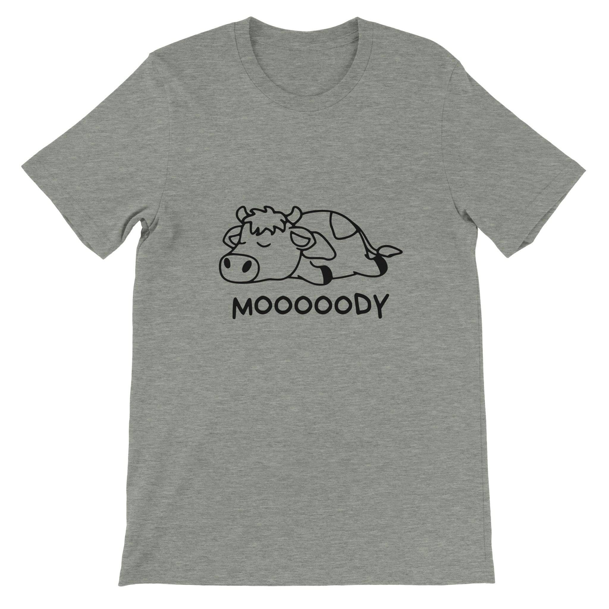 Budget Unisex Crewneck T-shirt/Moody-Cow - Enet Images