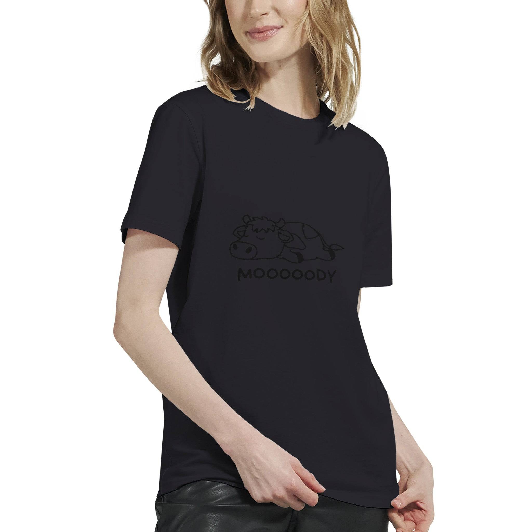Budget Unisex Crewneck T-shirt/Moody-Cow - Enet Images