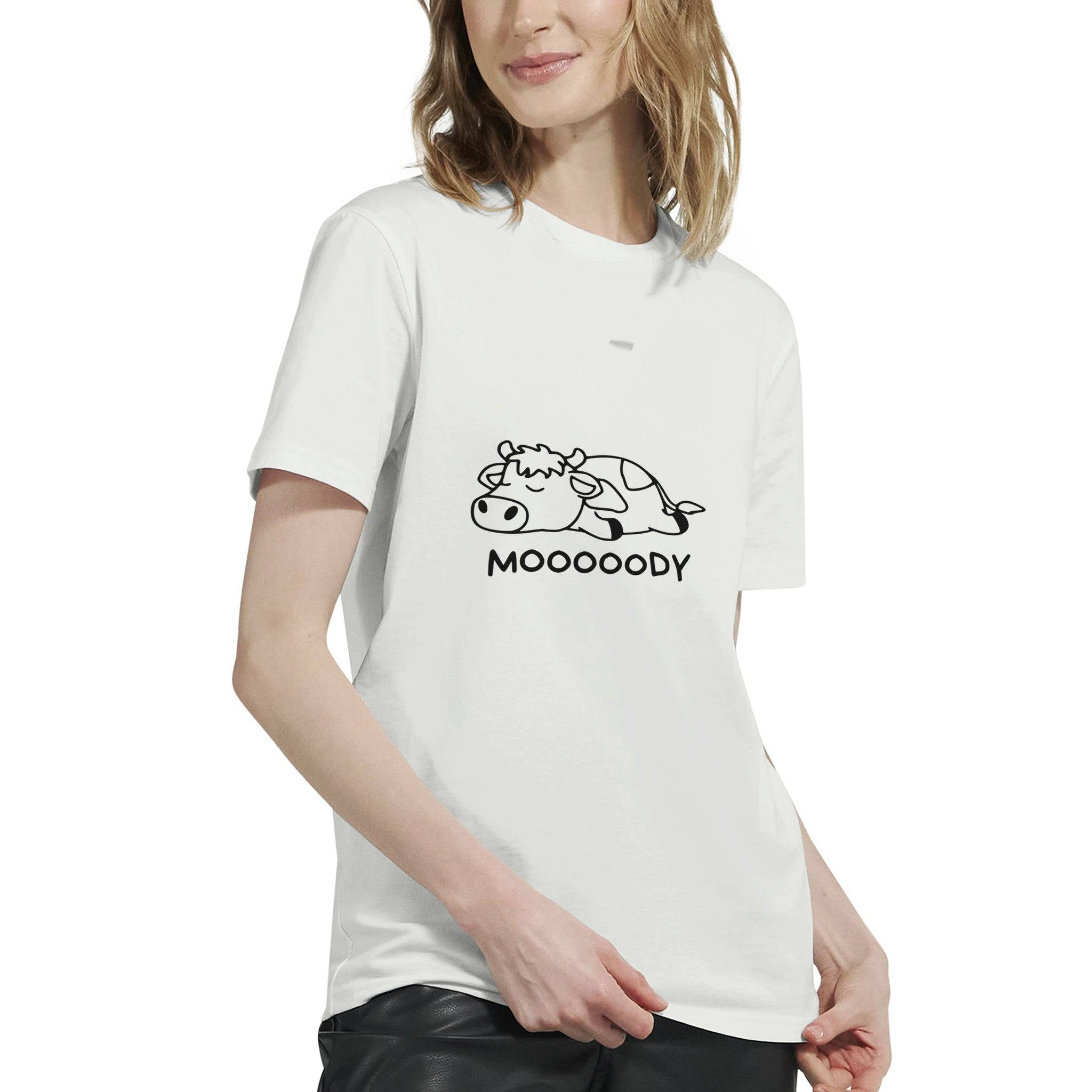 Budget Unisex Crewneck T-shirt/Moody-Cow - Enet Images